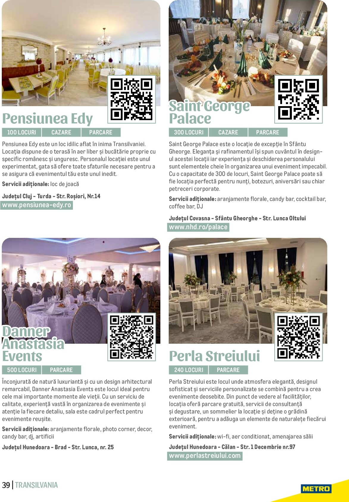 metro - Catalog Metro - Ghid Locații pentru Evenimente online – oferte valabile din 01.09. - page: 39 metro - Catalog Metro - Ghid Locații pentru Evenimente online – oferte valabile din 01.09. - page: 39
