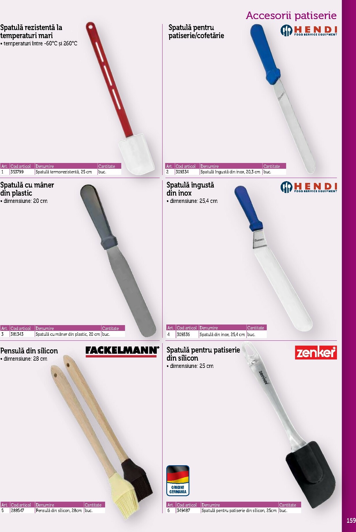 metro - Catalog Metro - Echipamente Profesionale pentru HoReCa online – oferte valabile din 17.09. - page: 159