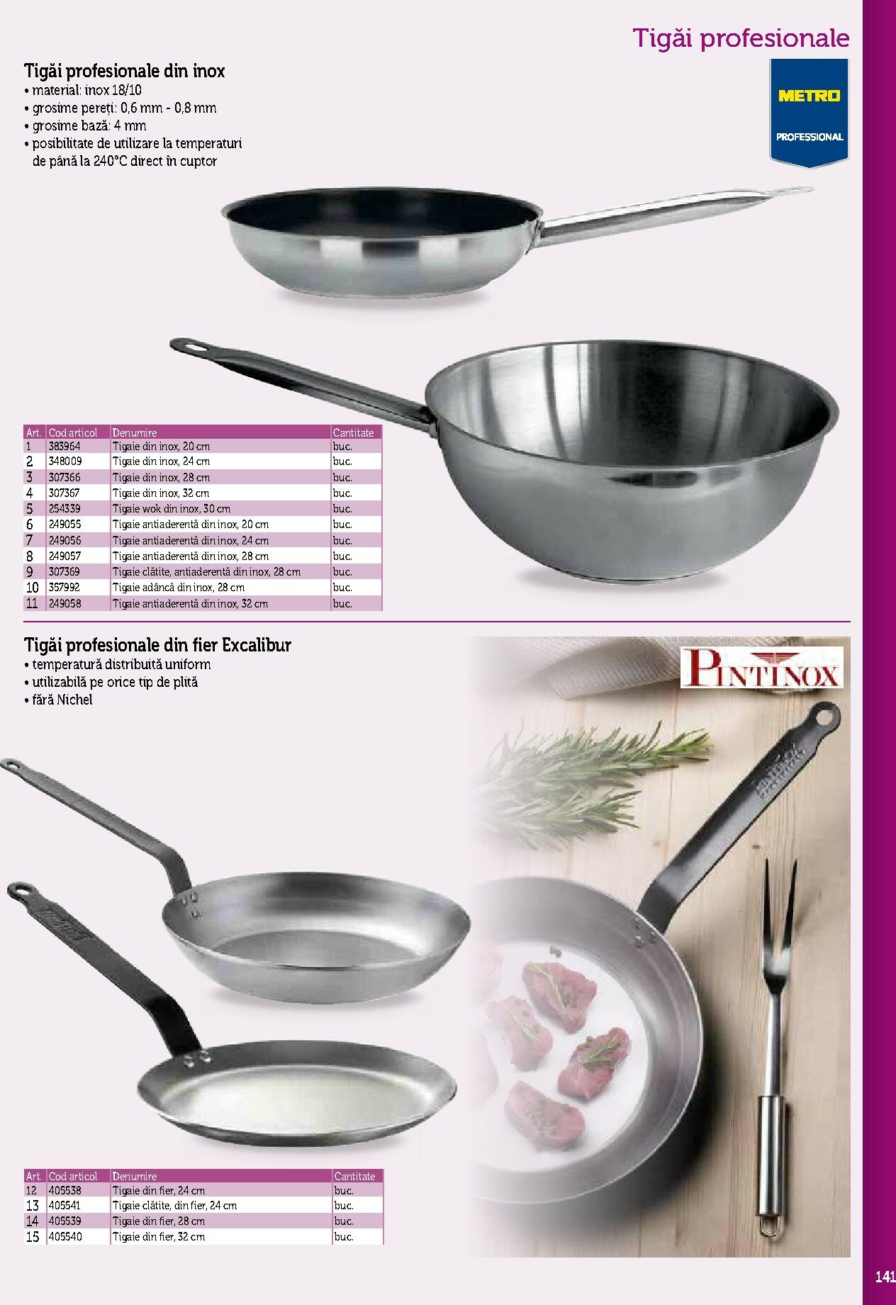 metro - Catalog Metro - Echipamente Profesionale pentru HoReCa online – oferte valabile din 17.09. - page: 141