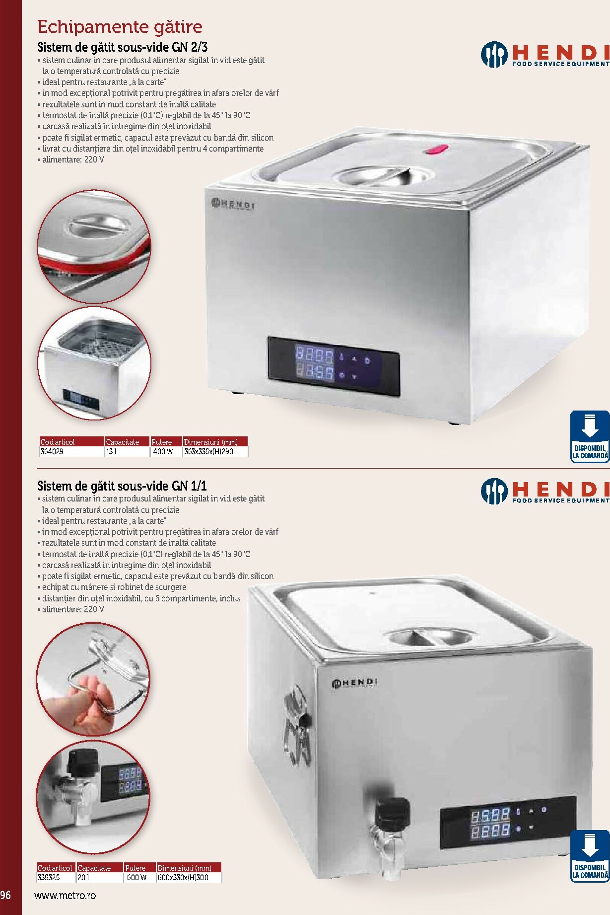 metro - Catalog Metro - Echipamente Profesionale pentru HoReCa online – oferte valabile din 17.09. - page: 96
