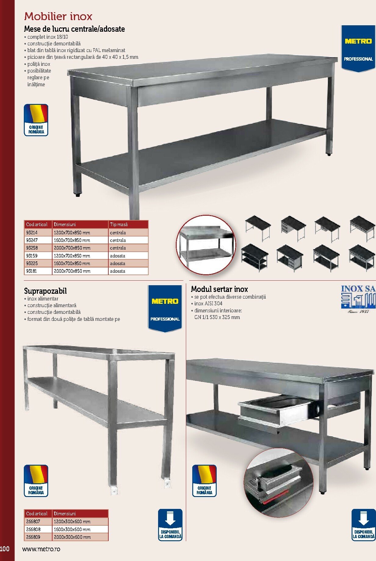 metro - Catalog Metro - Echipamente Profesionale pentru HoReCa online – oferte valabile din 17.09. - page: 100