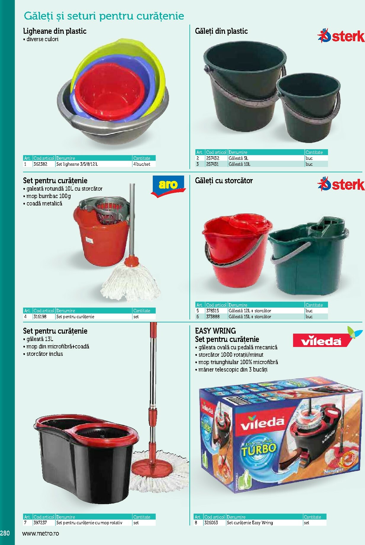 metro - Catalog Metro - Echipamente Profesionale pentru HoReCa online – oferte valabile din 17.09. - page: 280
