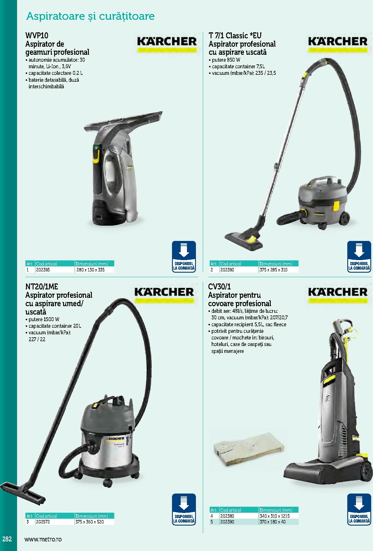 metro - Catalog Metro - Echipamente Profesionale pentru HoReCa online – oferte valabile din 17.09. - page: 282