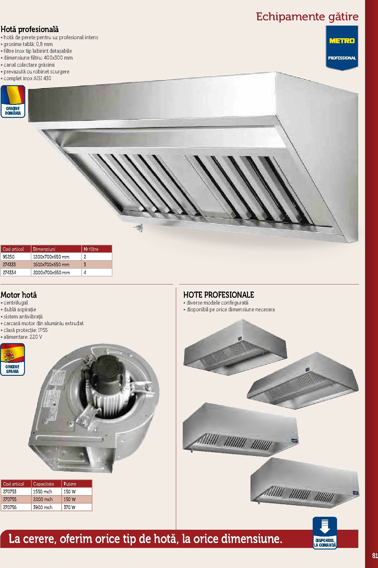 metro - Catalog Metro - Echipamente Profesionale pentru HoReCa online – oferte valabile din 17.09. - page: 81
