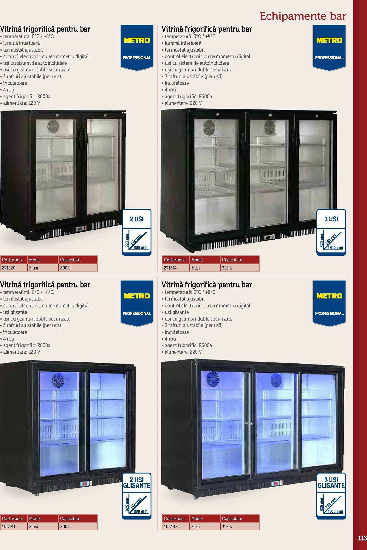 metro - Catalog Metro - Echipamente Profesionale pentru HoReCa online – oferte valabile din 17.09. - page: 113