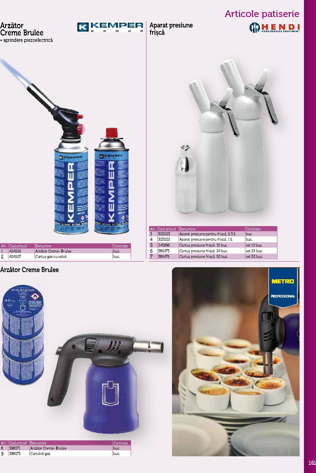 metro - Catalog Metro - Echipamente Profesionale pentru HoReCa online – oferte valabile din 17.09. - page: 161