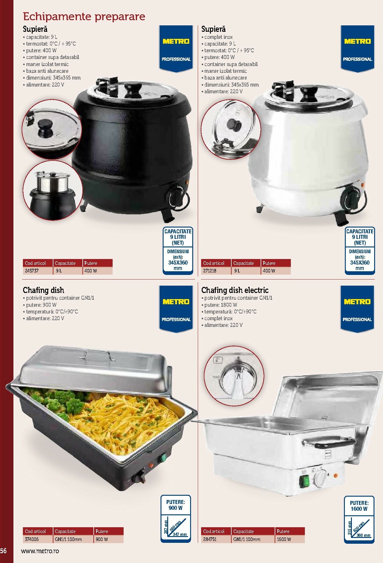 metro - Catalog Metro - Echipamente Profesionale pentru HoReCa online – oferte valabile din 17.09. - page: 56