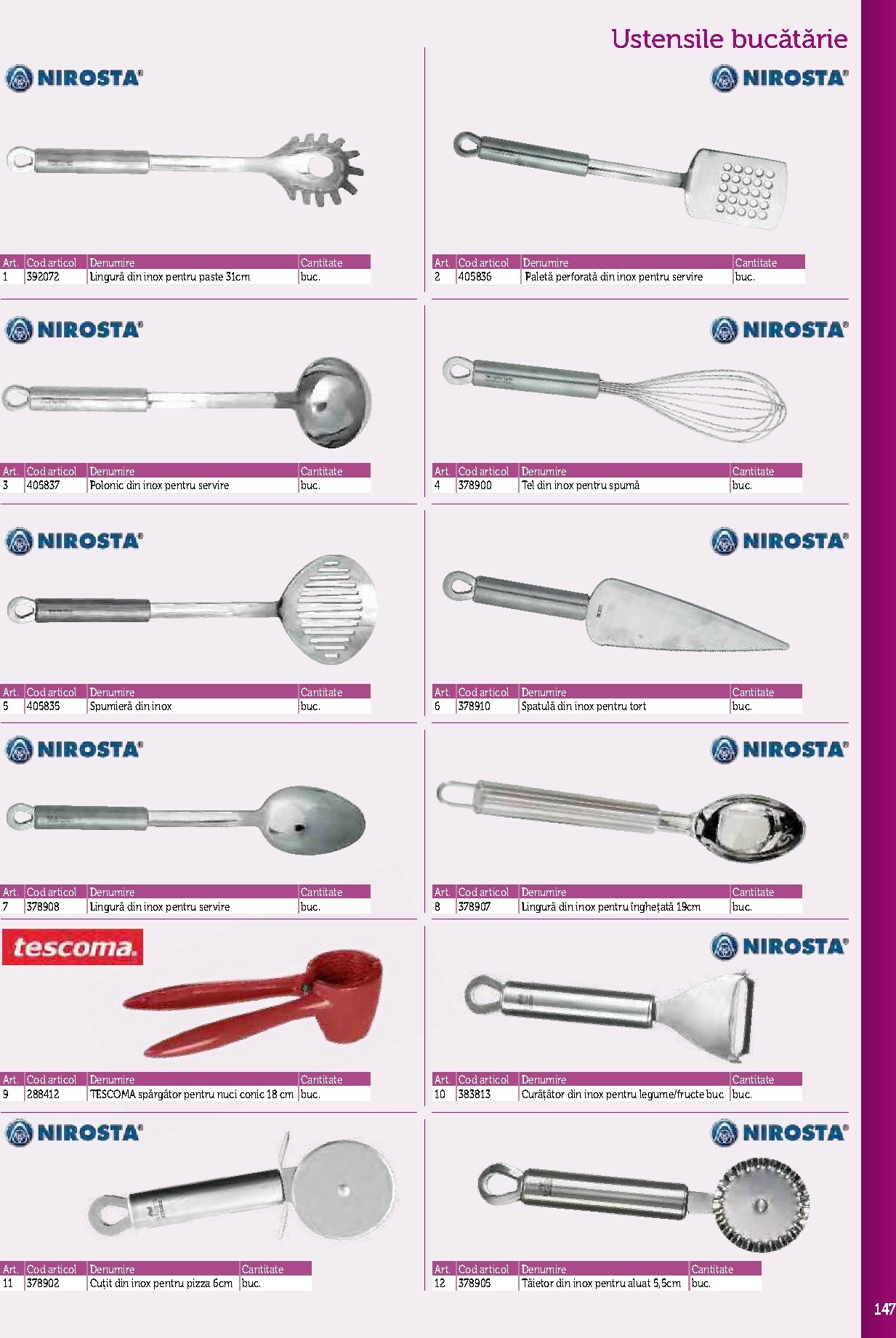 metro - Catalog Metro - Echipamente Profesionale pentru HoReCa online – oferte valabile din 17.09. - page: 147