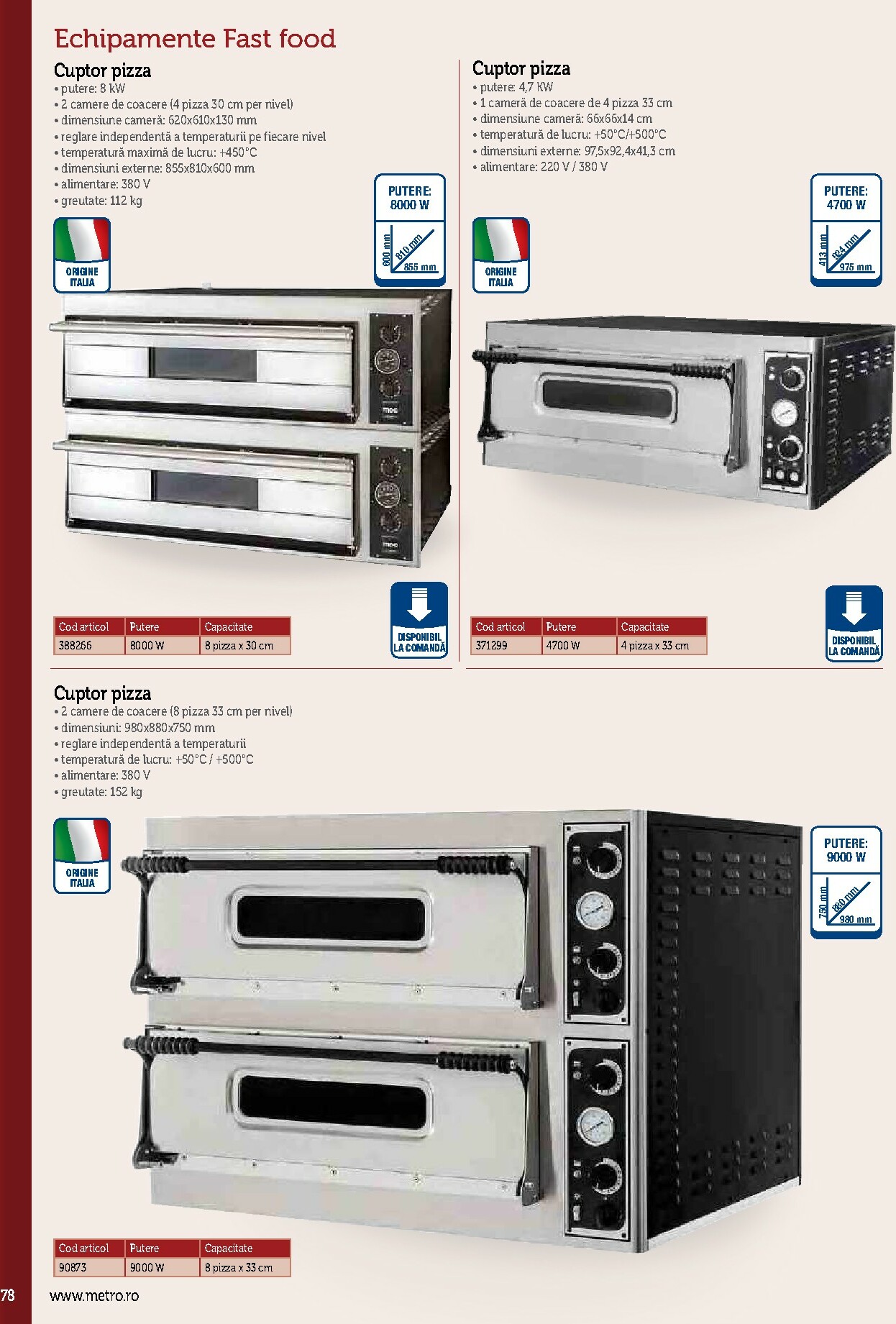 metro - Catalog Metro - Echipamente Profesionale pentru HoReCa online – oferte valabile din 17.09. - page: 78