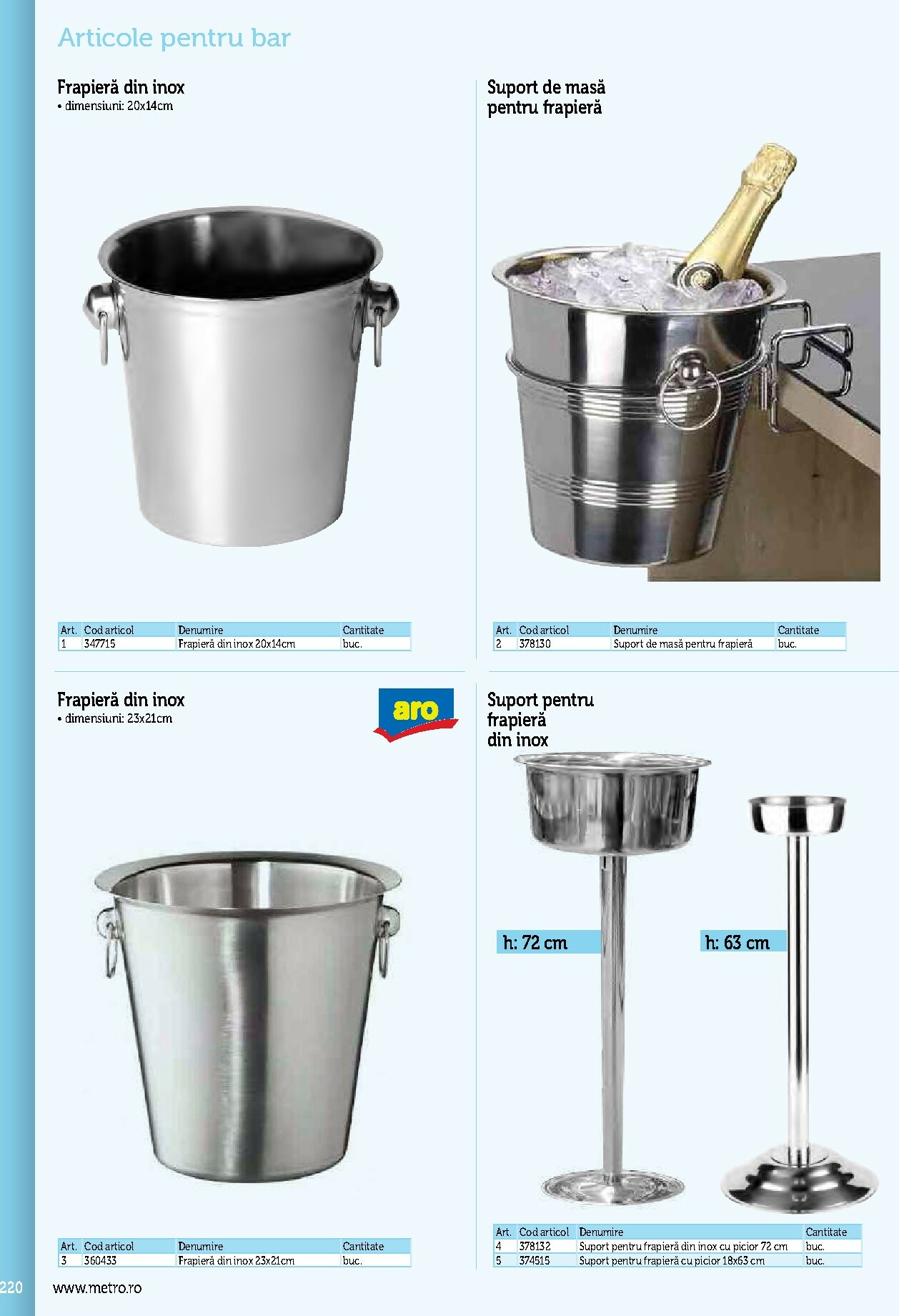 metro - Catalog Metro - Echipamente Profesionale pentru HoReCa online – oferte valabile din 17.09. - page: 220