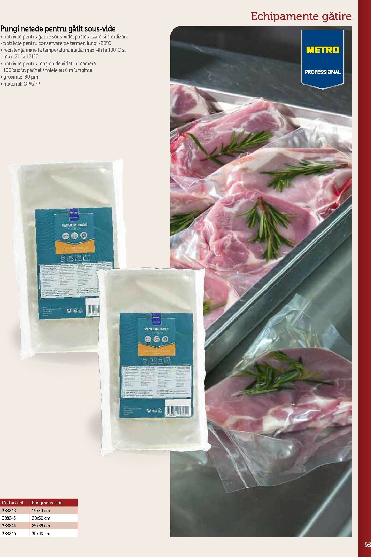 metro - Catalog Metro - Echipamente Profesionale pentru HoReCa online – oferte valabile din 17.09. - page: 95