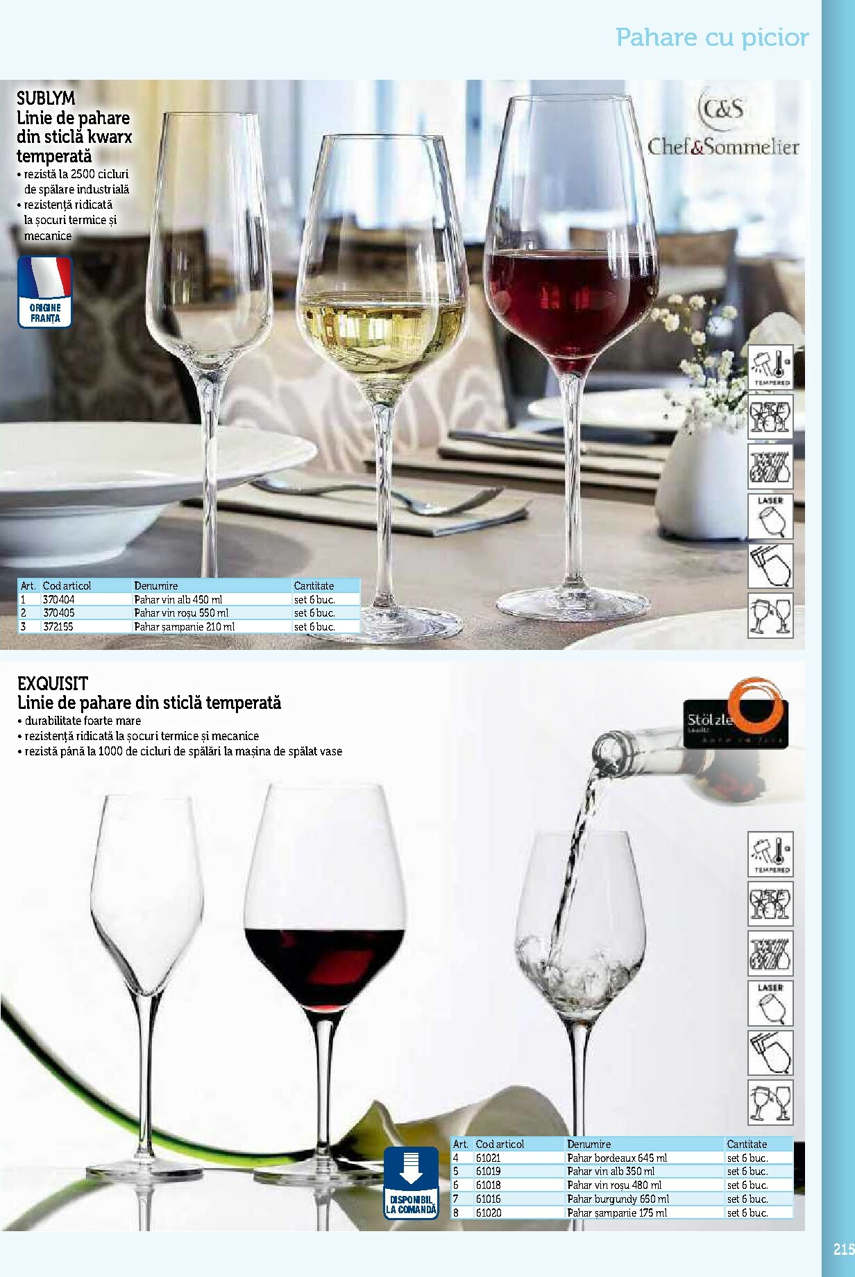 metro - Catalog Metro - Echipamente Profesionale pentru HoReCa online – oferte valabile din 17.09. - page: 215