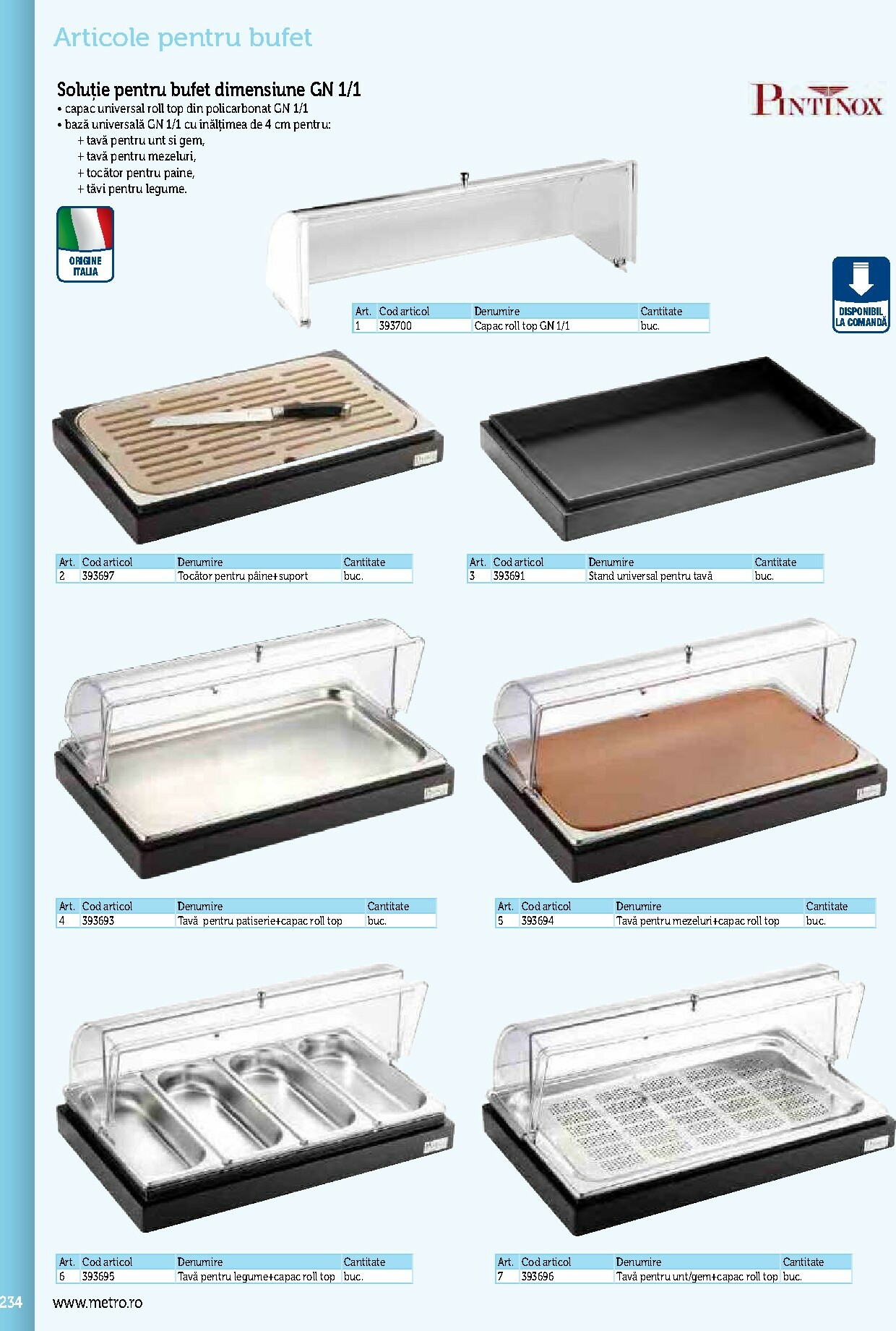 metro - Catalog Metro - Echipamente Profesionale pentru HoReCa online – oferte valabile din 17.09. - page: 234