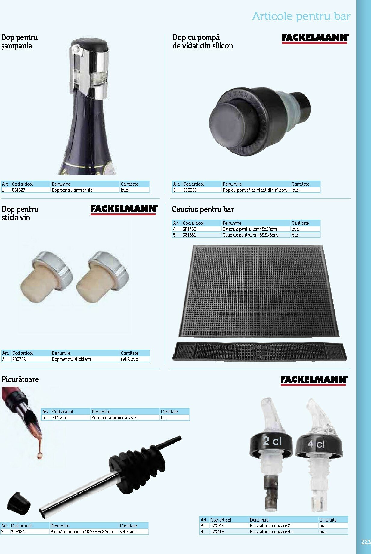 metro - Catalog Metro - Echipamente Profesionale pentru HoReCa online – oferte valabile din 17.09. - page: 223