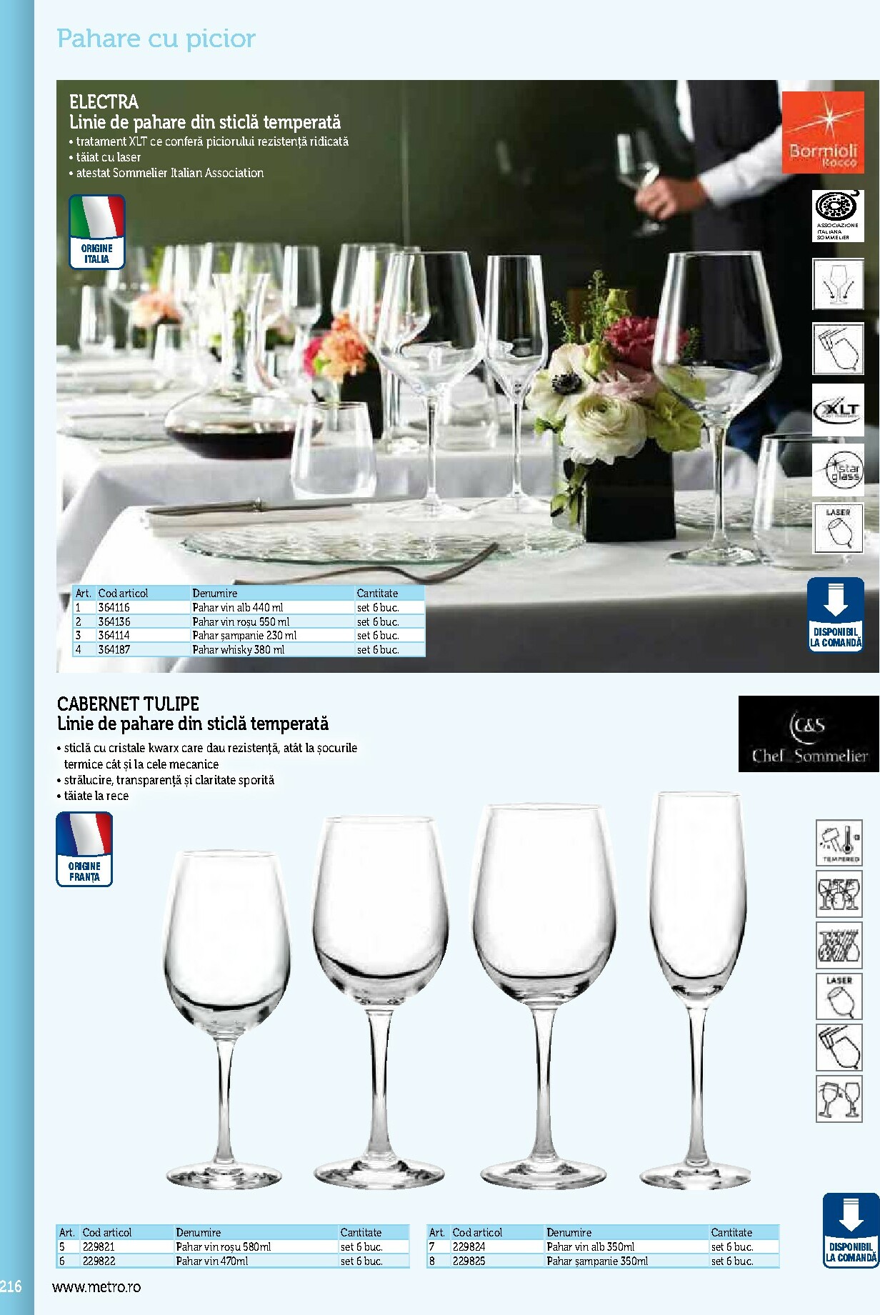 metro - Catalog Metro - Echipamente Profesionale pentru HoReCa online – oferte valabile din 17.09. - page: 216