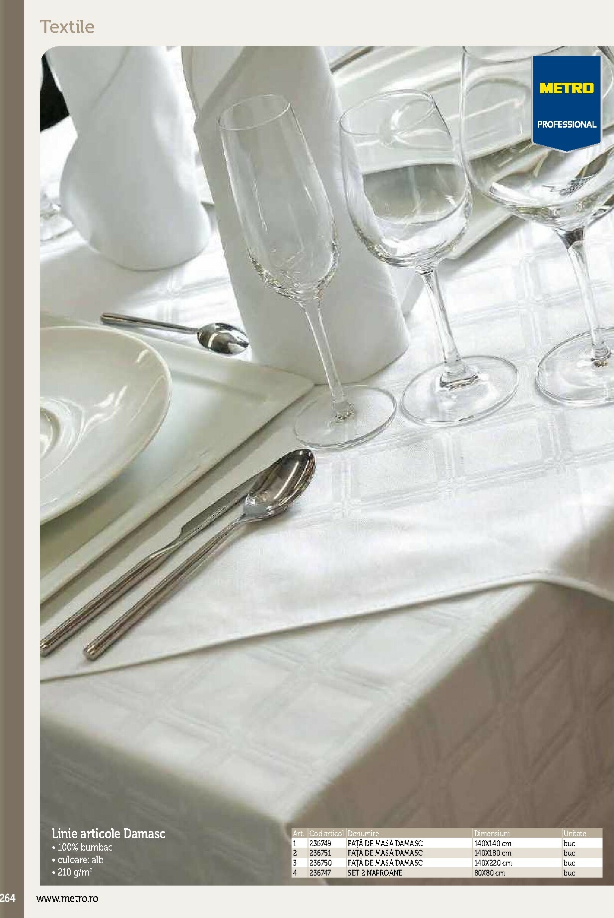 metro - Catalog Metro - Echipamente Profesionale pentru HoReCa online – oferte valabile din 17.09. - page: 264