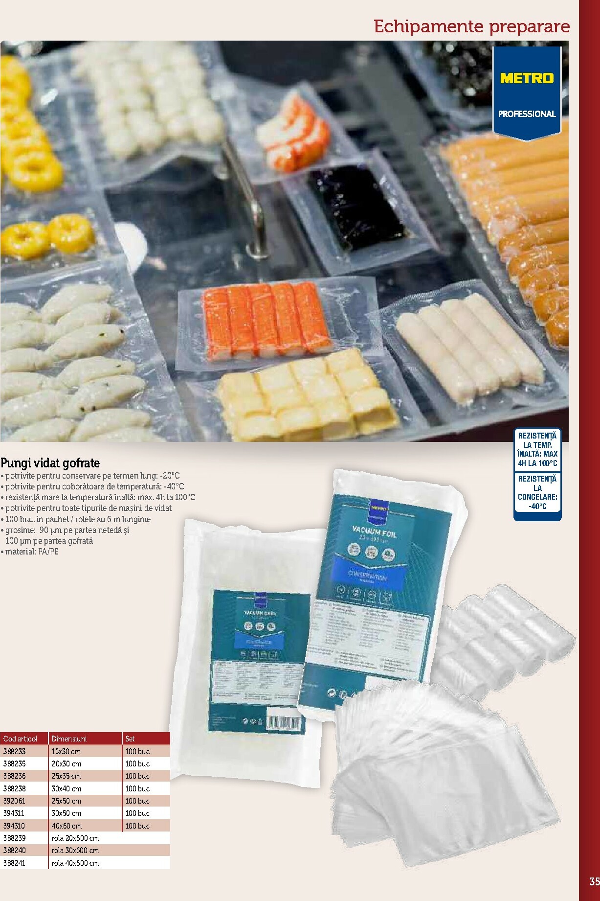 metro - Catalog Metro - Echipamente Profesionale pentru HoReCa online – oferte valabile din 17.09. - page: 35