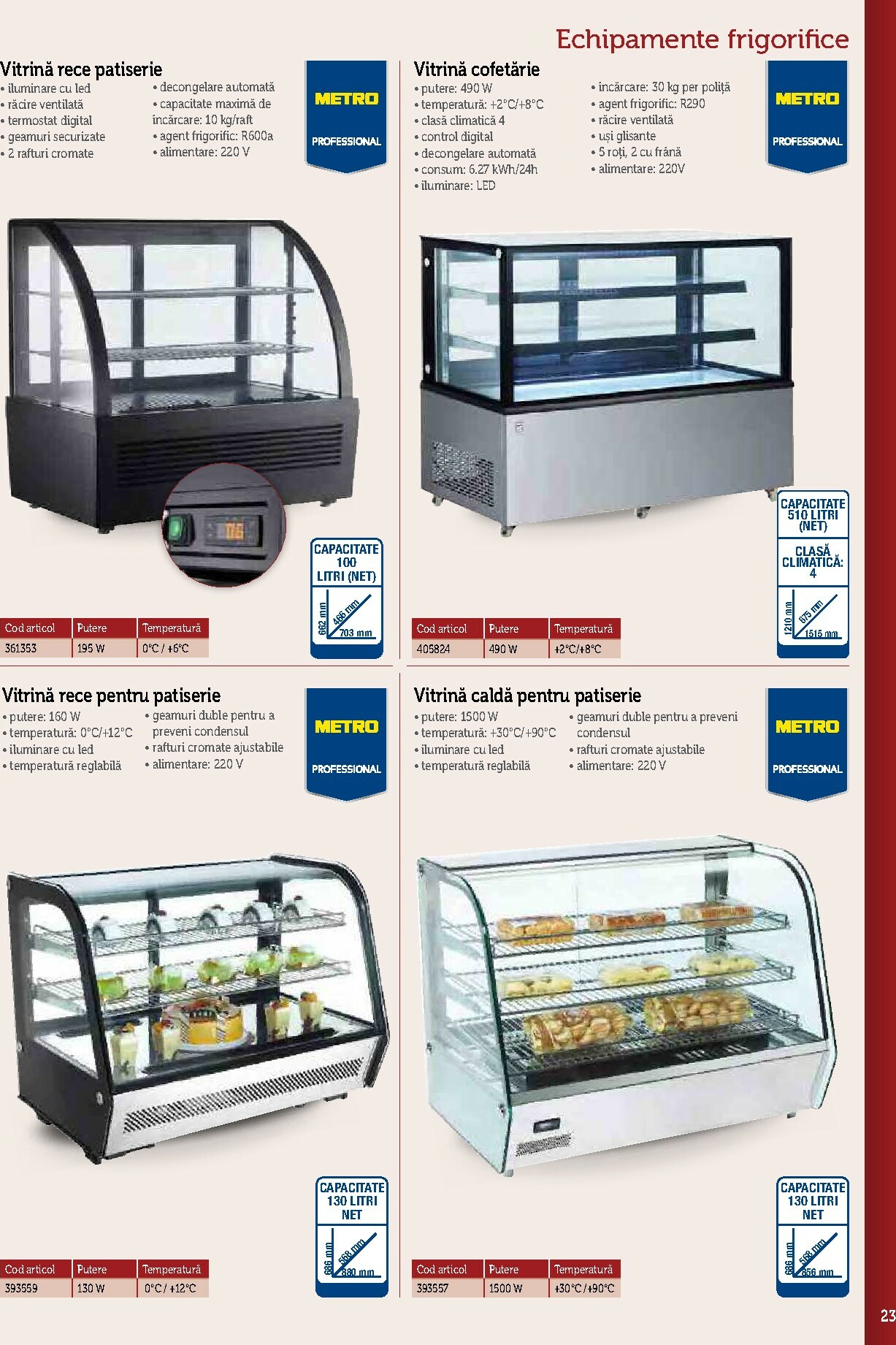 metro - Catalog Metro - Echipamente Profesionale pentru HoReCa online – oferte valabile din 17.09. - page: 23