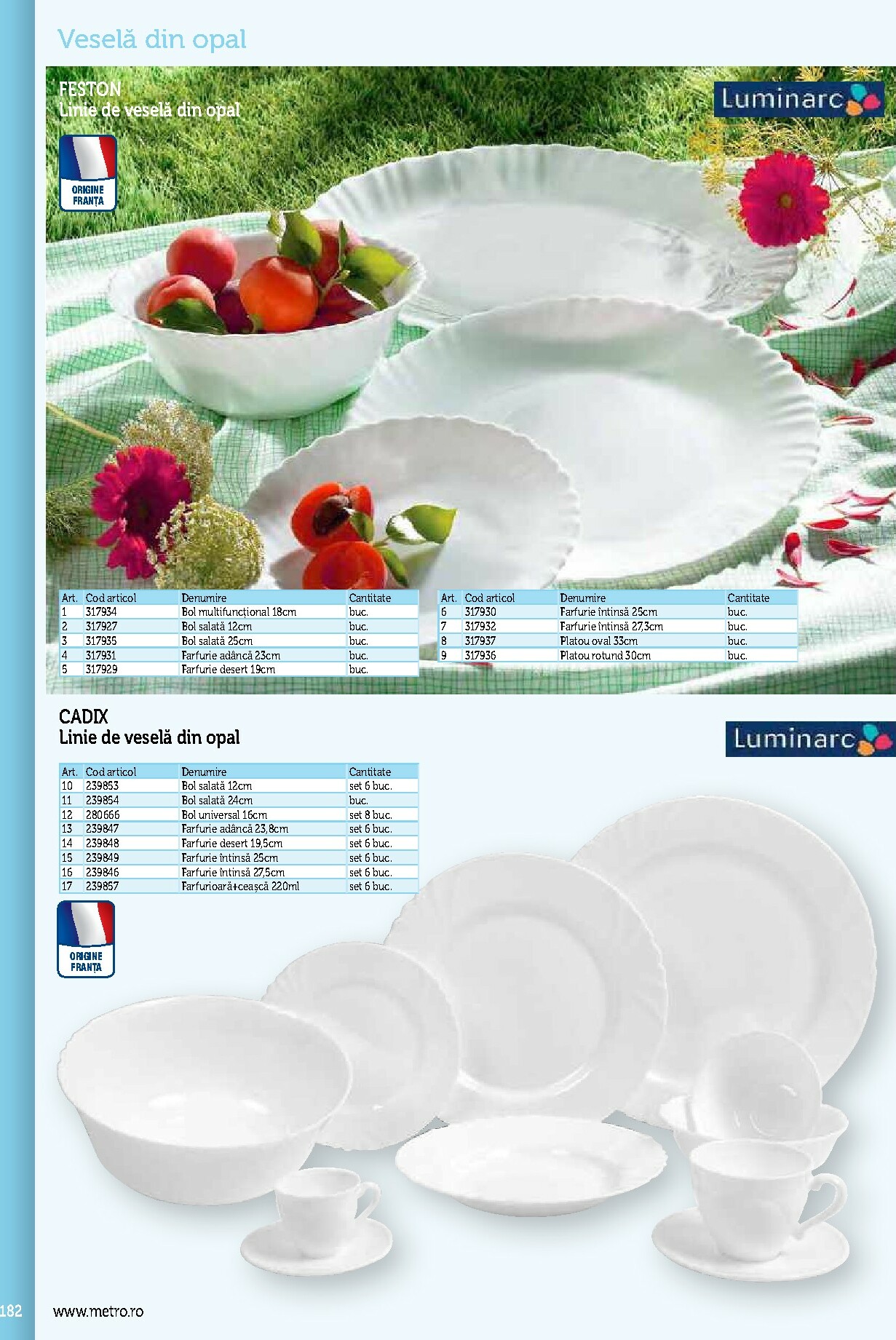 metro - Catalog Metro - Echipamente Profesionale pentru HoReCa online – oferte valabile din 17.09. - page: 182