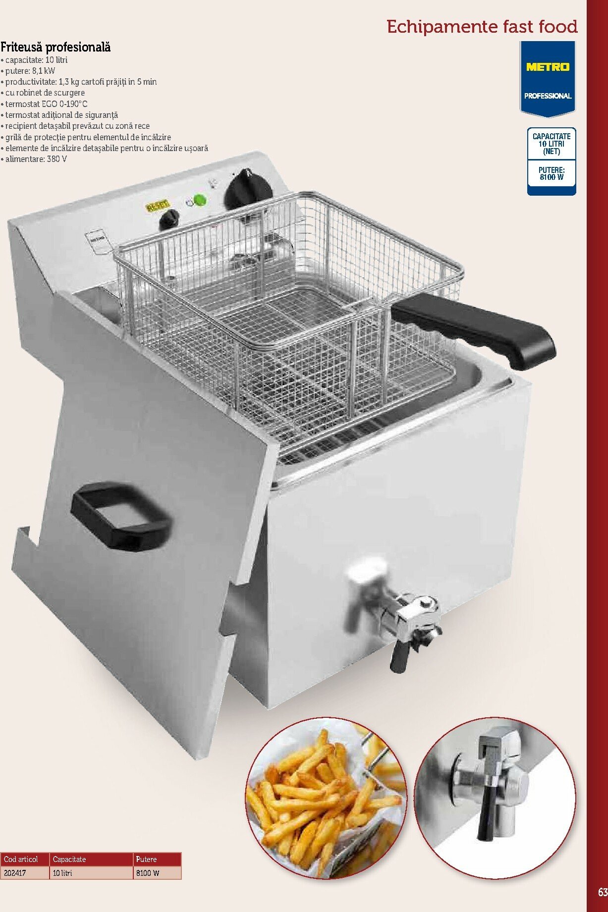 metro - Catalog Metro - Echipamente Profesionale pentru HoReCa online – oferte valabile din 17.09. - page: 63