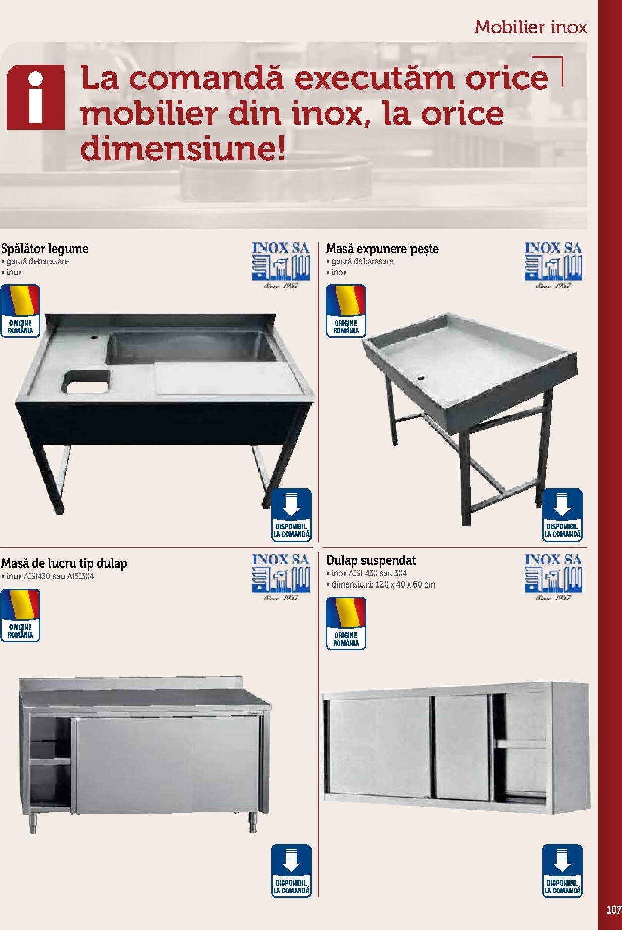 metro - Catalog Metro - Echipamente Profesionale pentru HoReCa online – oferte valabile din 17.09. - page: 107