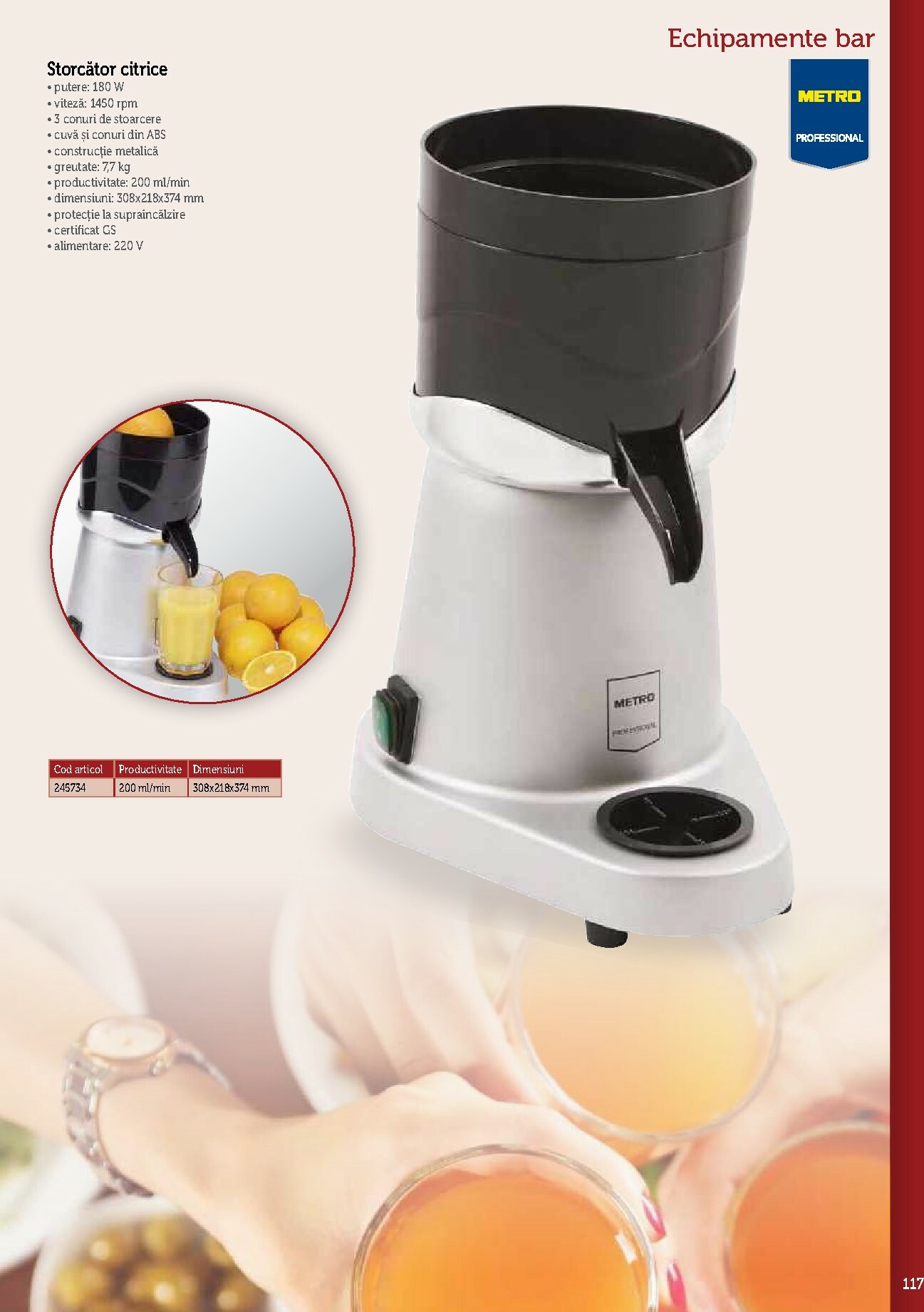 metro - Catalog Metro - Echipamente Profesionale pentru HoReCa online – oferte valabile din 17.09. - page: 117
