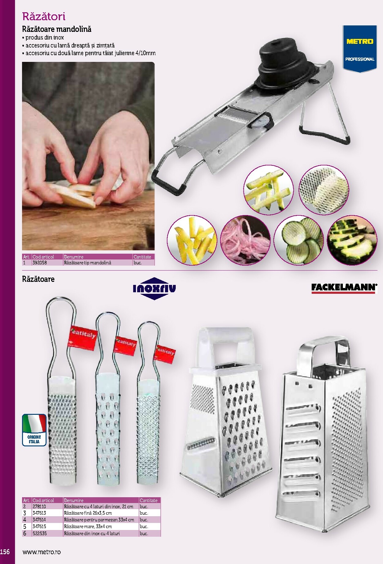 metro - Catalog Metro - Echipamente Profesionale pentru HoReCa online – oferte valabile din 17.09. - page: 156