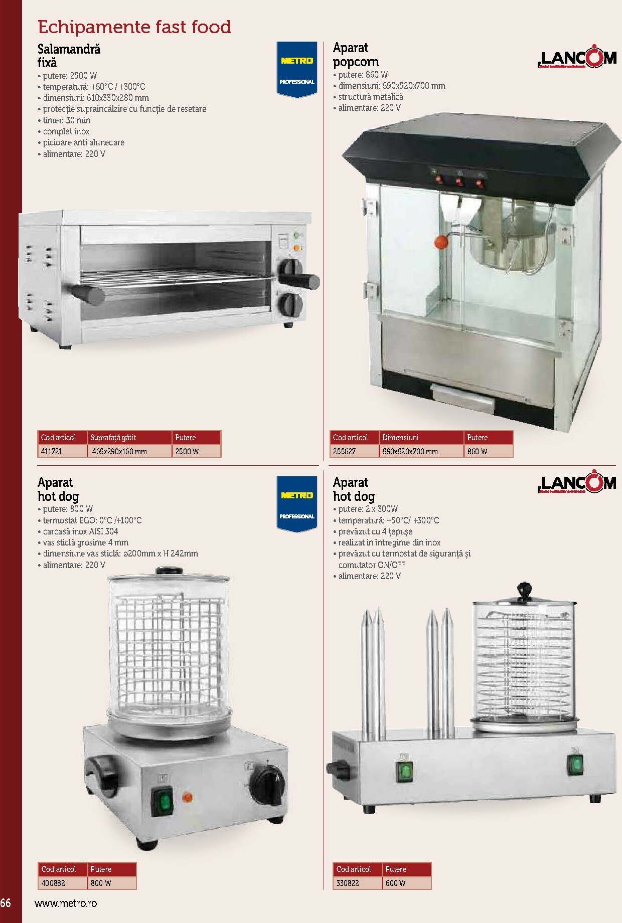 metro - Catalog Metro - Echipamente Profesionale pentru HoReCa online – oferte valabile din 17.09. - page: 66