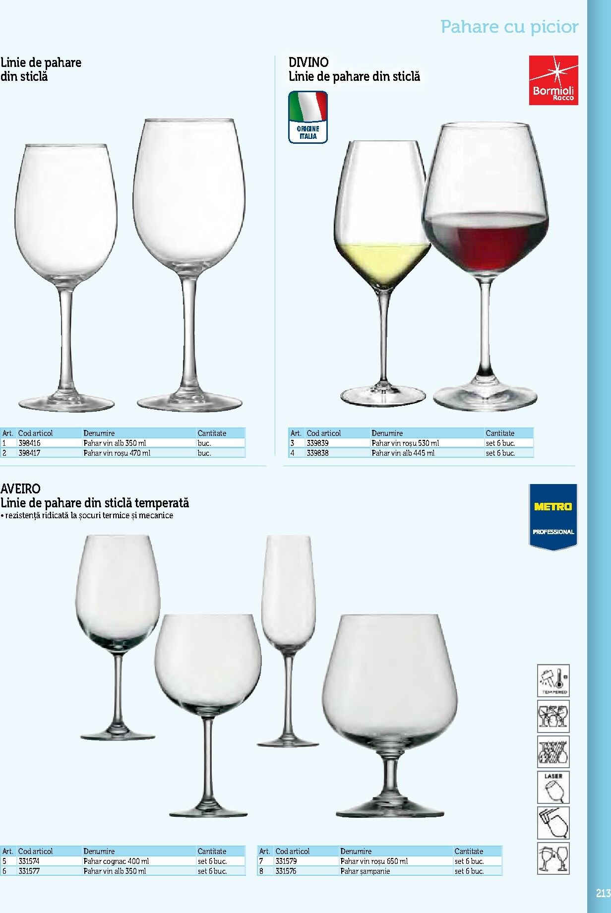 metro - Catalog Metro - Echipamente Profesionale pentru HoReCa online – oferte valabile din 17.09. - page: 213