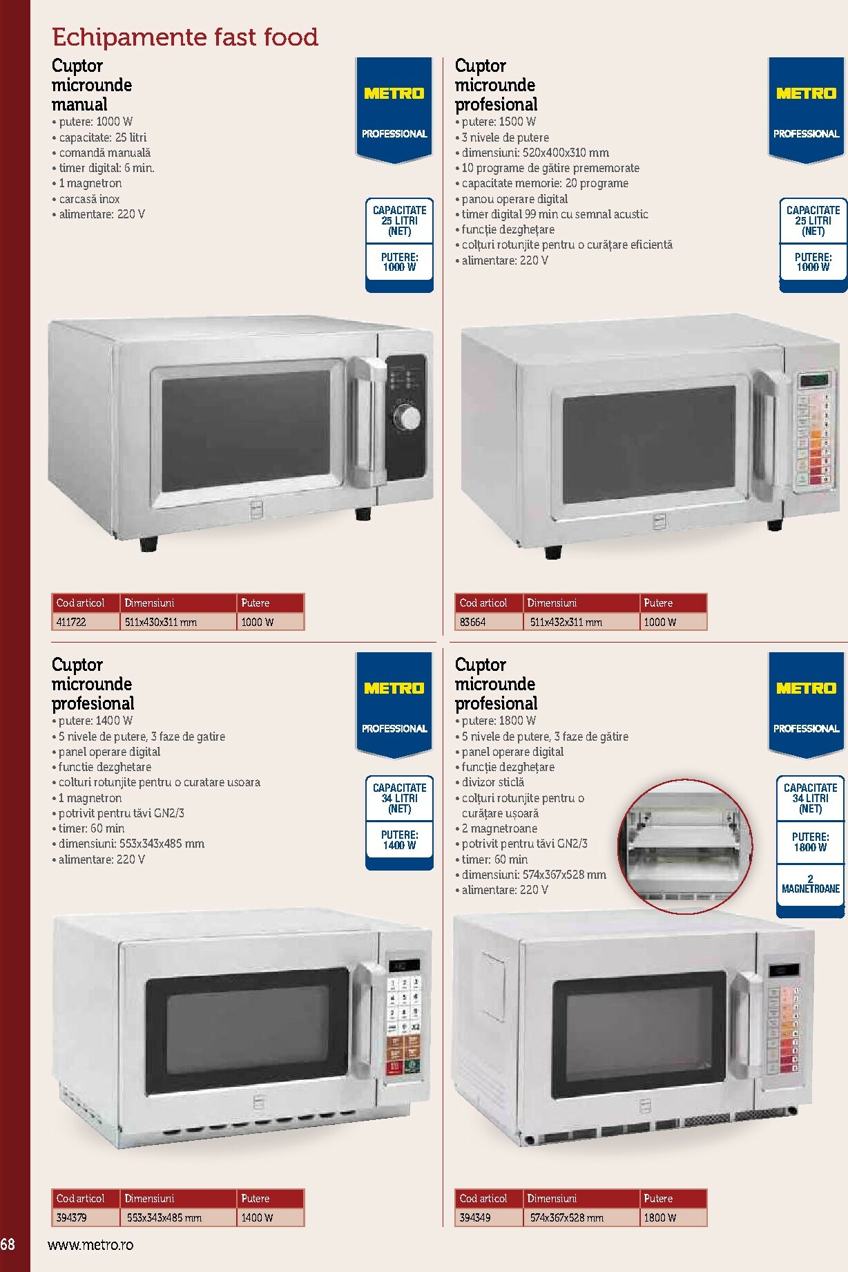metro - Catalog Metro - Echipamente Profesionale pentru HoReCa online – oferte valabile din 17.09. - page: 68