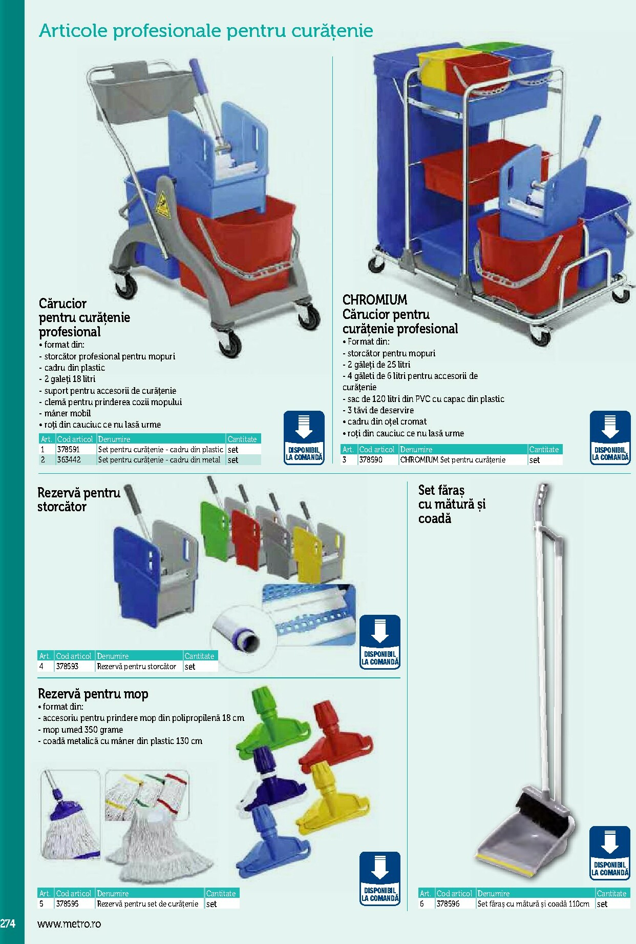 metro - Catalog Metro - Echipamente Profesionale pentru HoReCa online – oferte valabile din 17.09. - page: 274
