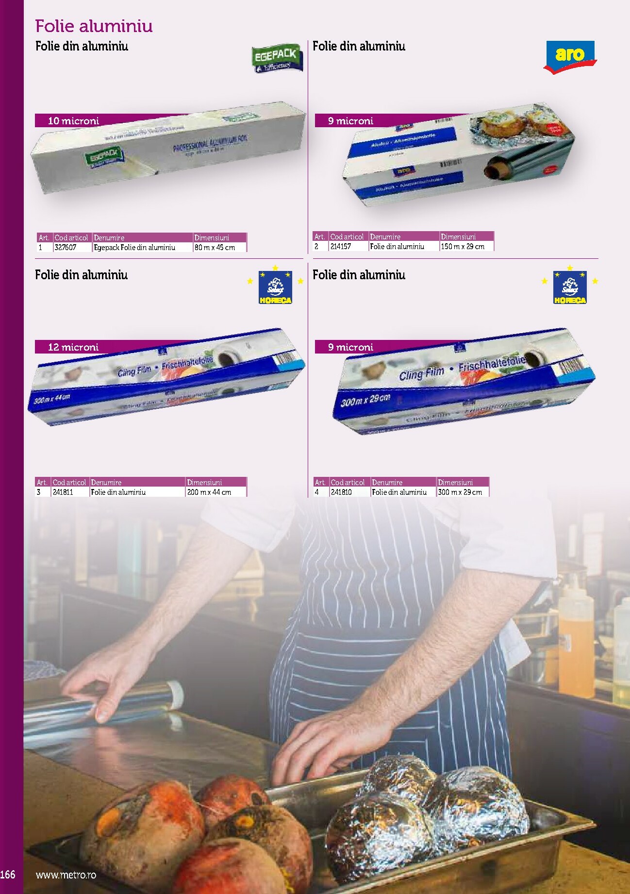 metro - Catalog Metro - Echipamente Profesionale pentru HoReCa online – oferte valabile din 17.09. - page: 166