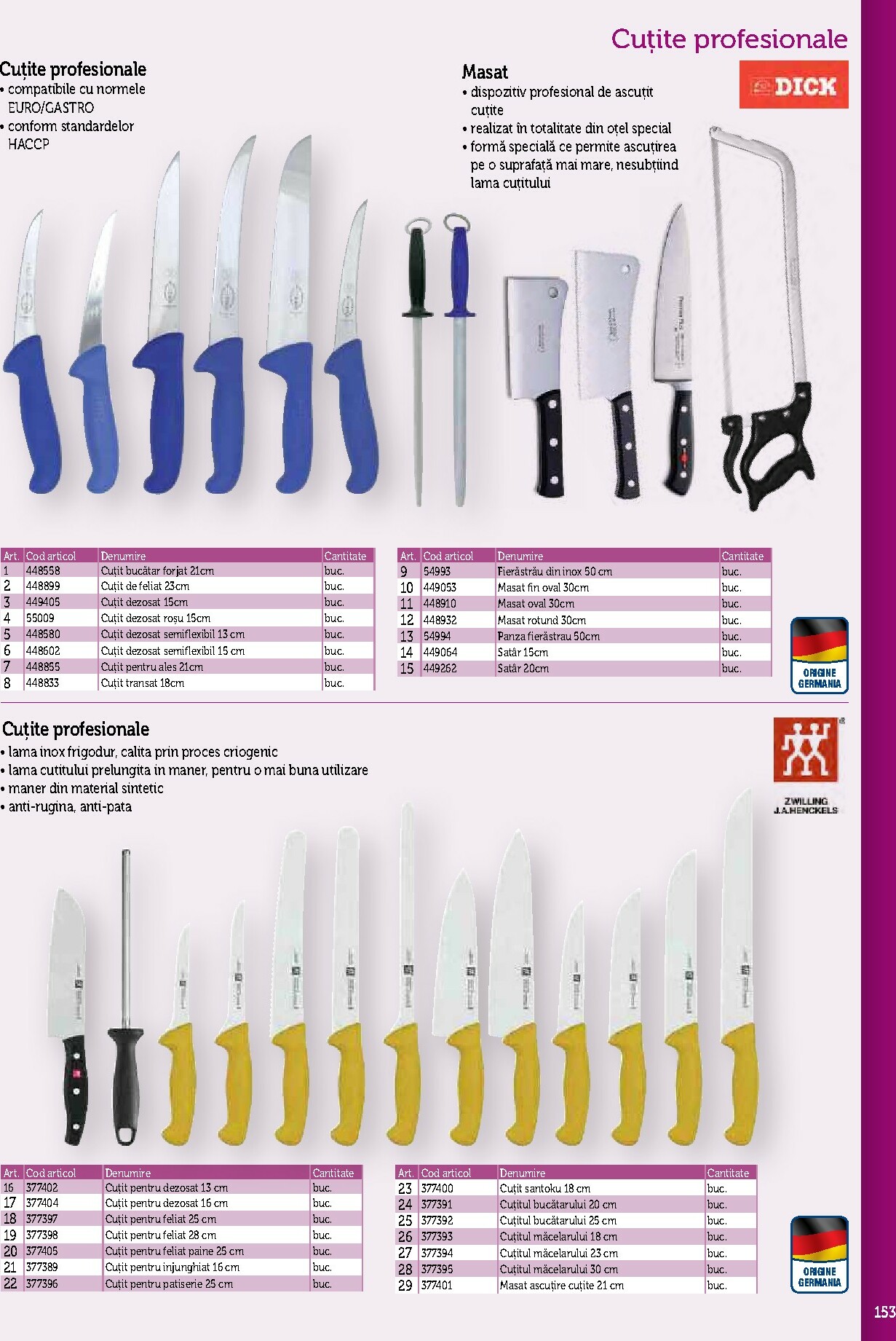 metro - Catalog Metro - Echipamente Profesionale pentru HoReCa online – oferte valabile din 17.09. - page: 153