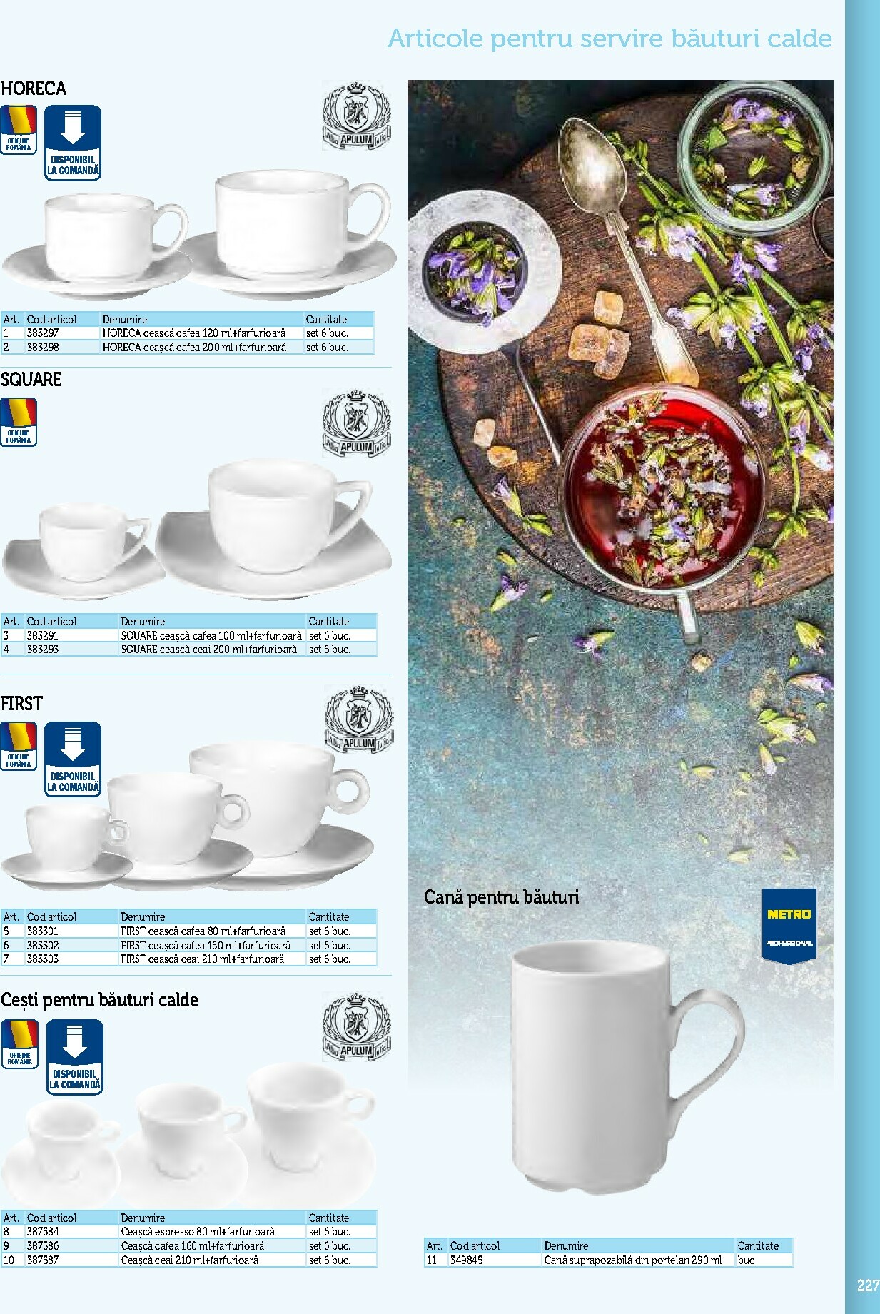 metro - Catalog Metro - Echipamente Profesionale pentru HoReCa online – oferte valabile din 17.09. - page: 227