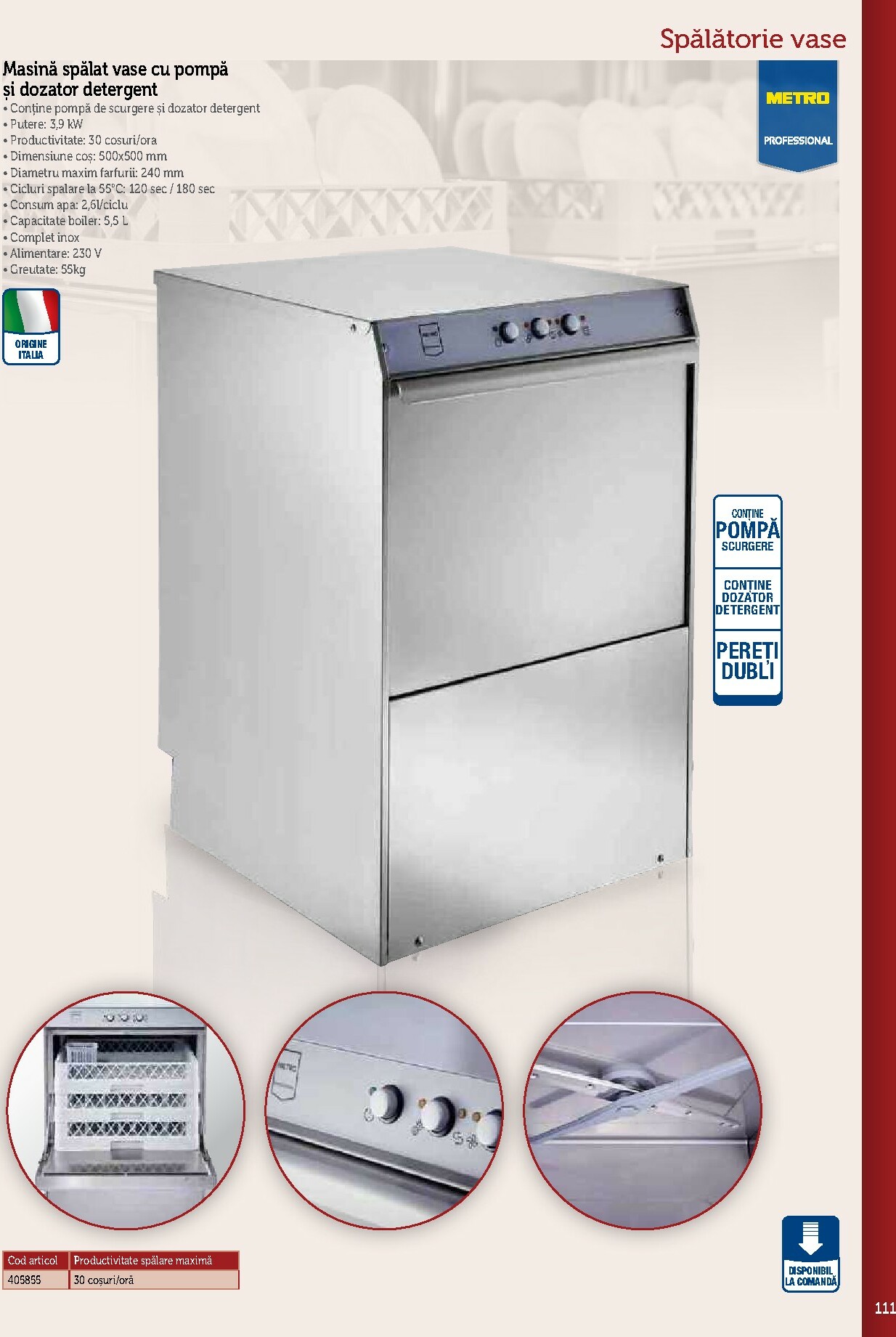 metro - Catalog Metro - Echipamente Profesionale pentru HoReCa online – oferte valabile din 17.09. - page: 111