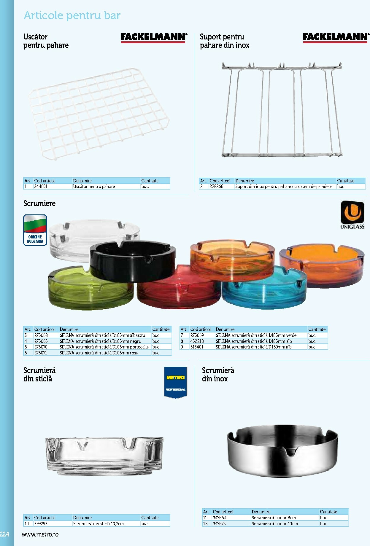 metro - Catalog Metro - Echipamente Profesionale pentru HoReCa online – oferte valabile din 17.09. - page: 224