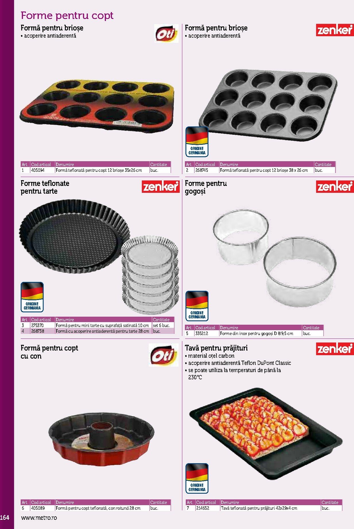 metro - Catalog Metro - Echipamente Profesionale pentru HoReCa online – oferte valabile din 17.09. - page: 164