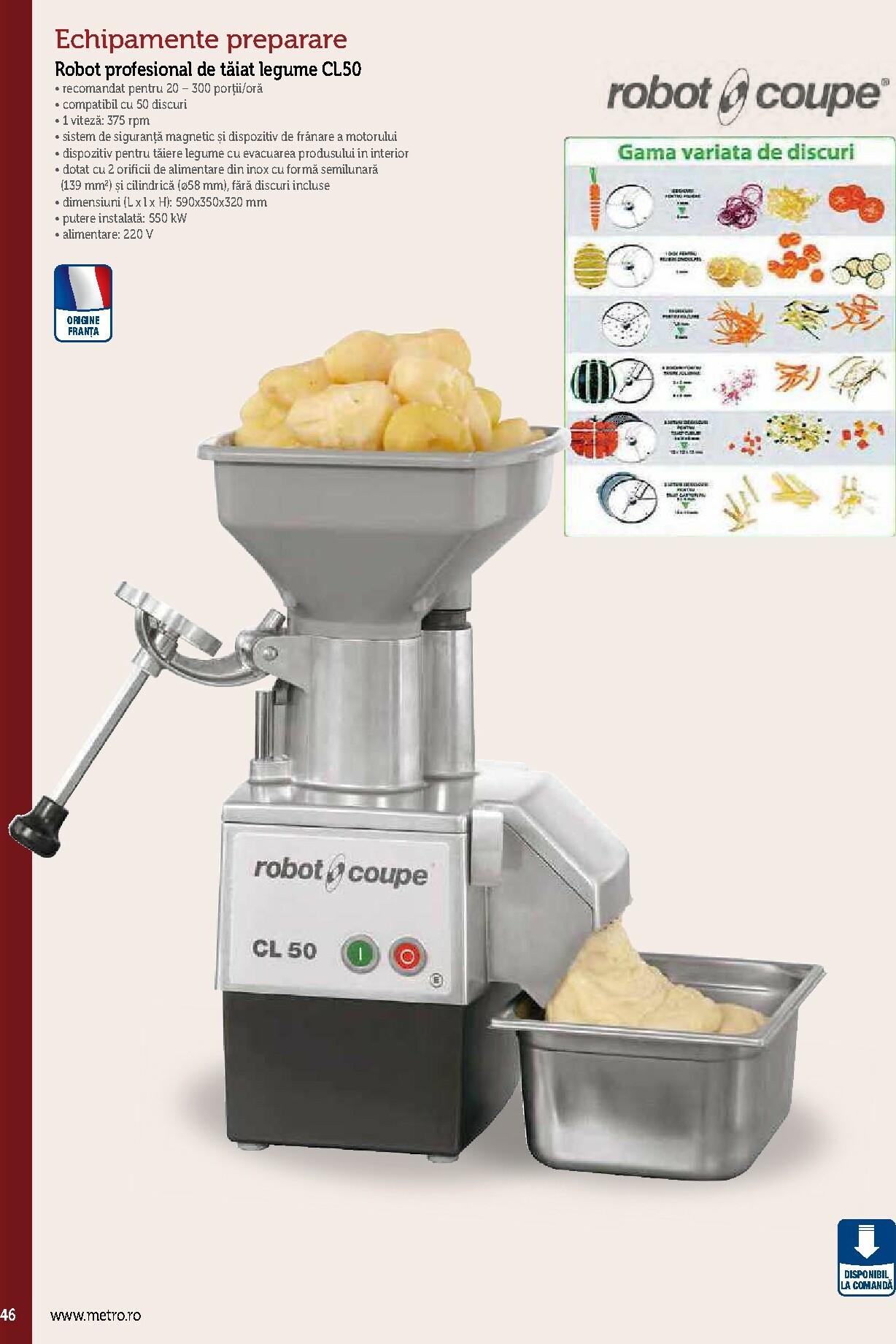 metro - Catalog Metro - Echipamente Profesionale pentru HoReCa online – oferte valabile din 17.09. - page: 46