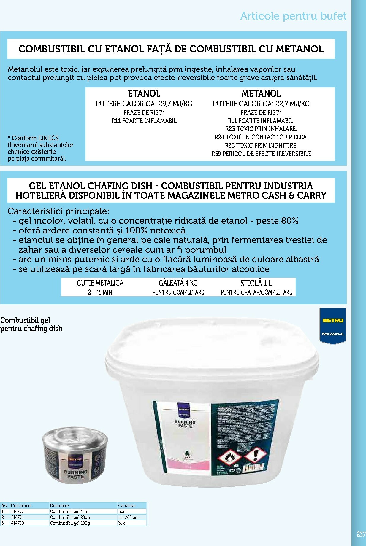 metro - Catalog Metro - Echipamente Profesionale pentru HoReCa online – oferte valabile din 17.09. - page: 237