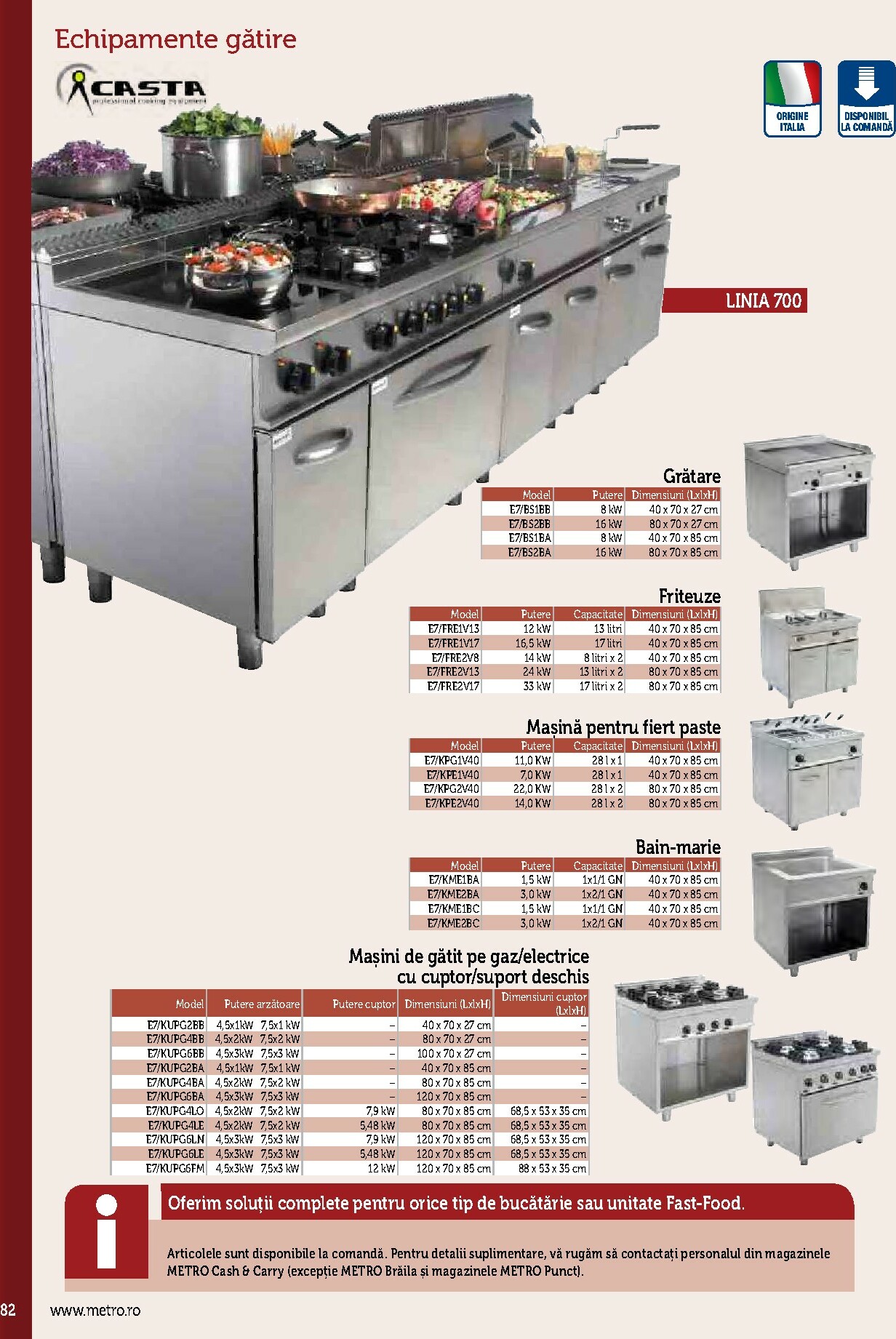 metro - Catalog Metro - Echipamente Profesionale pentru HoReCa online – oferte valabile din 17.09. - page: 82