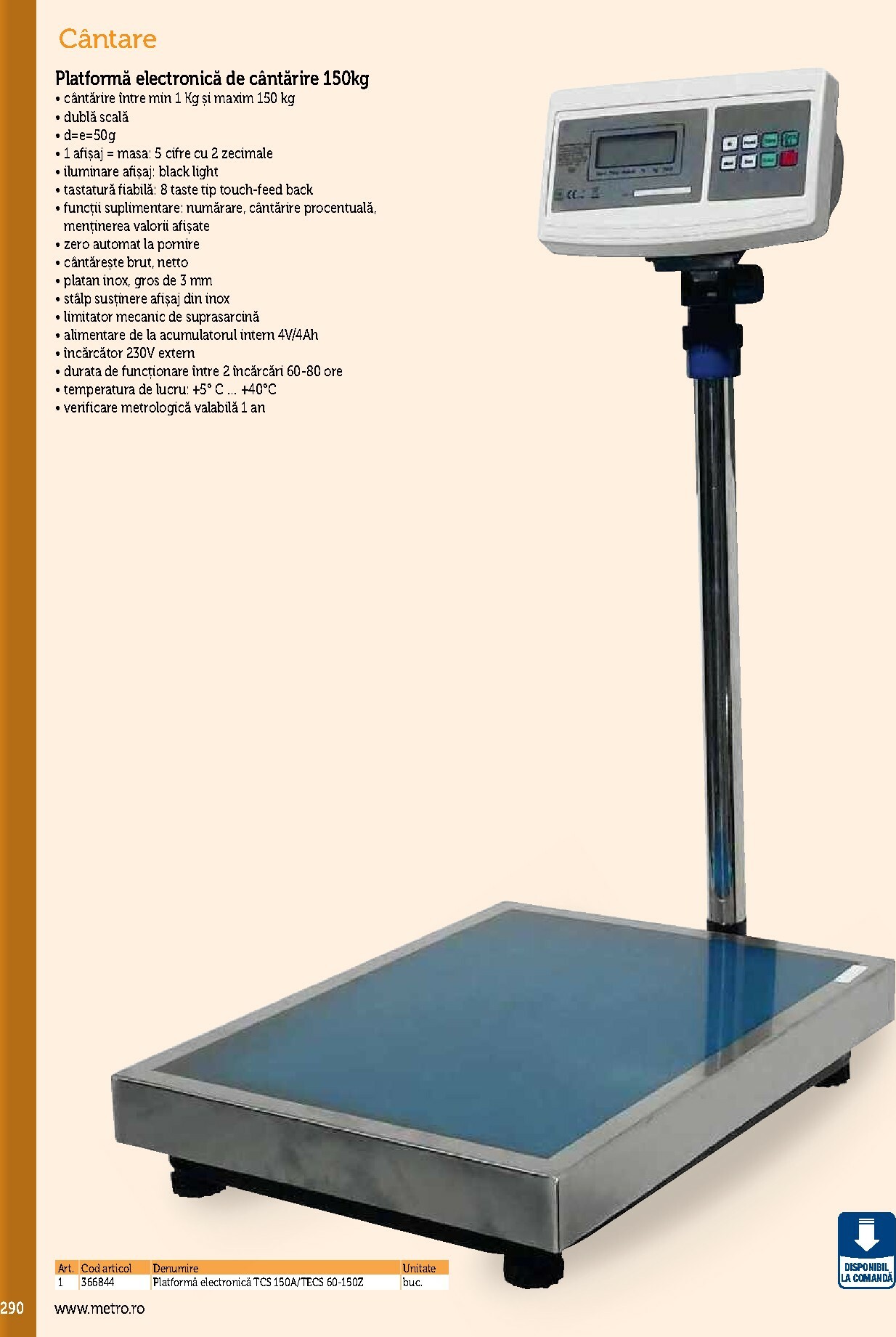 metro - Catalog Metro - Echipamente Profesionale pentru HoReCa online – oferte valabile din 17.09. - page: 290