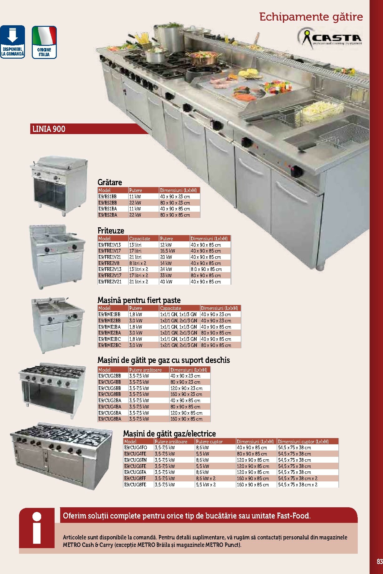 metro - Catalog Metro - Echipamente Profesionale pentru HoReCa online – oferte valabile din 17.09. - page: 83