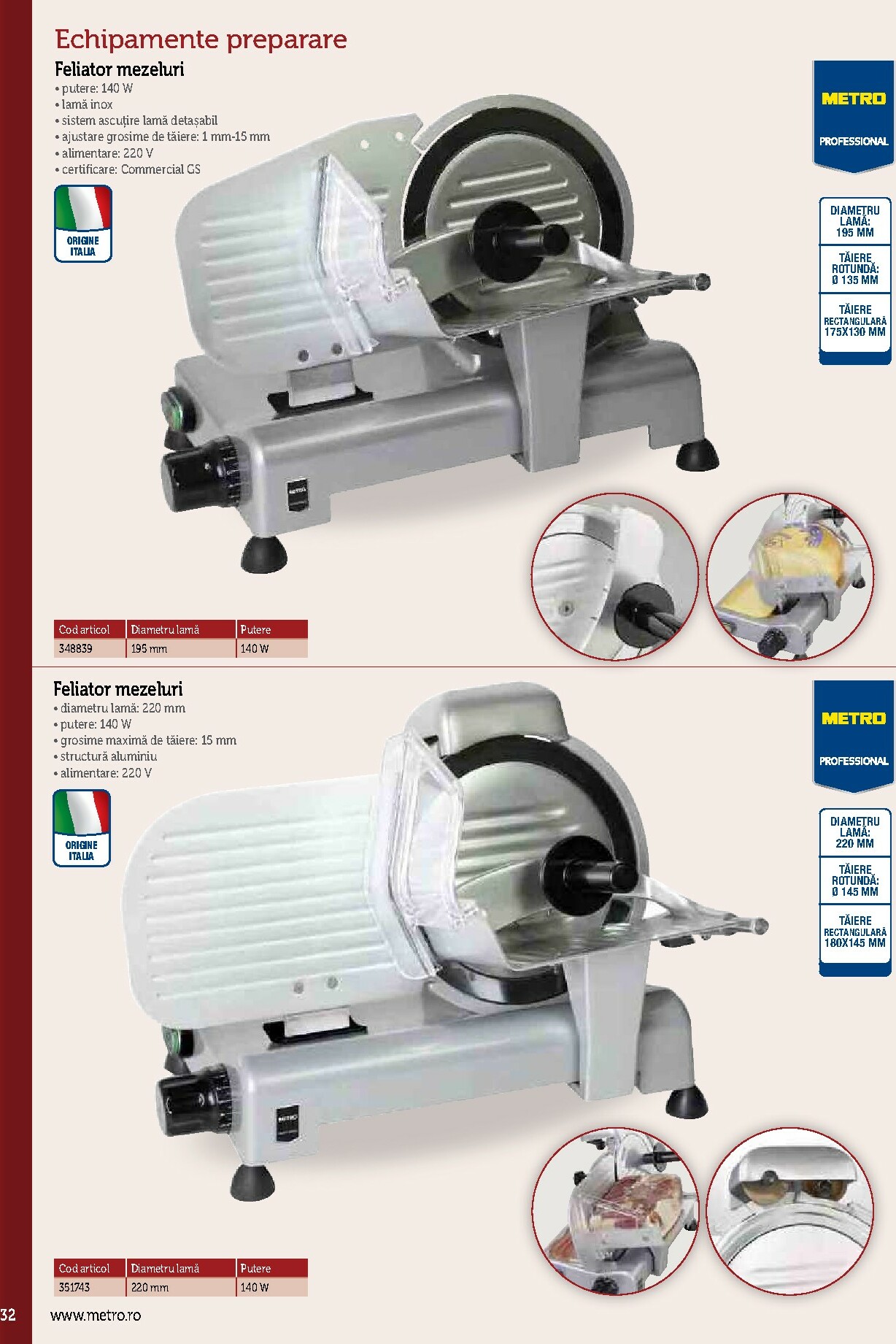 metro - Catalog Metro - Echipamente Profesionale pentru HoReCa online – oferte valabile din 17.09. - page: 32