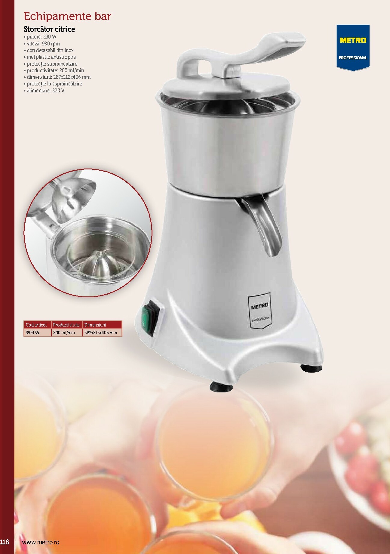 metro - Catalog Metro - Echipamente Profesionale pentru HoReCa online – oferte valabile din 17.09. - page: 118