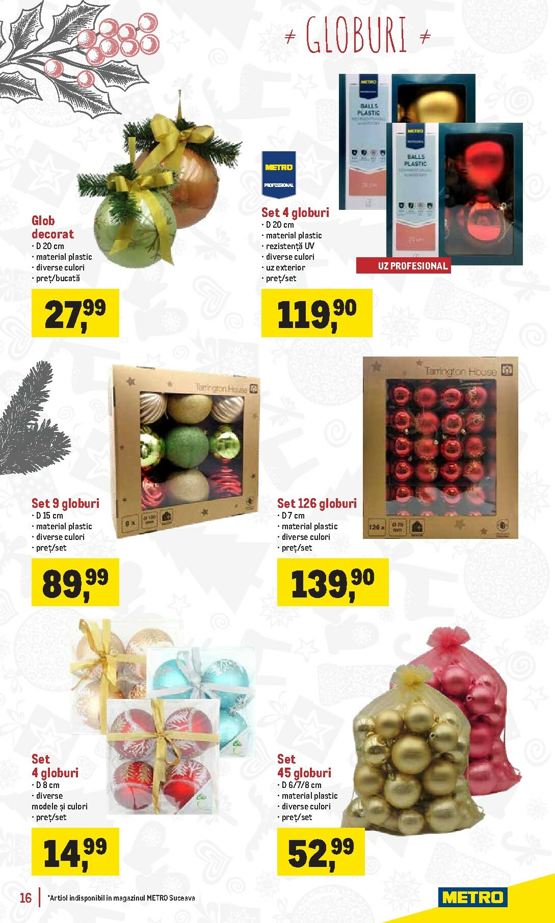 metro - Catalog Metro - Catalog Decorațiuni pentru Crăciun online – oferte valabile din 18.11. - page: 16