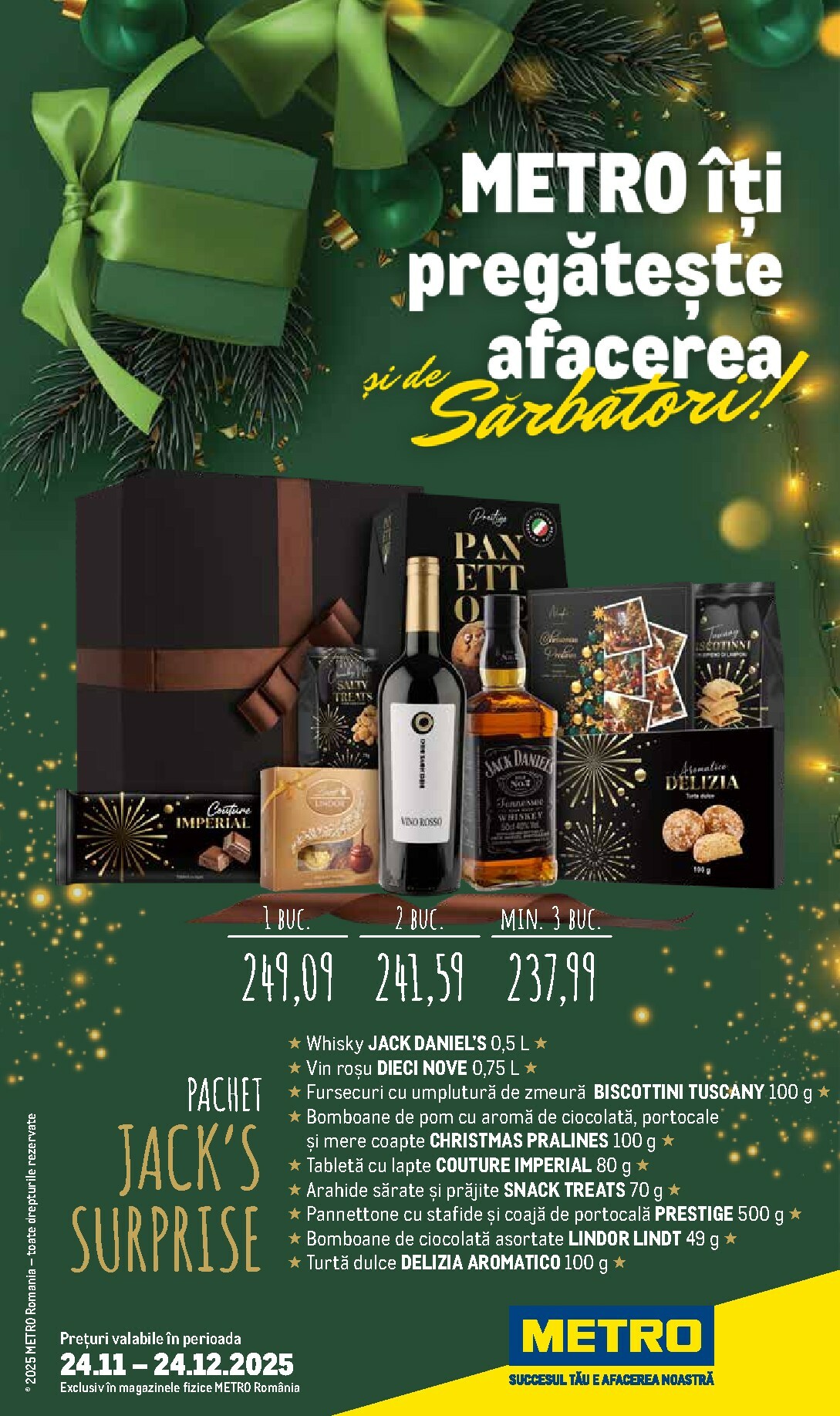metro - Catalog Metro - Coșuri cadou pentru Crăciun online – oferte valabile din 24.11.