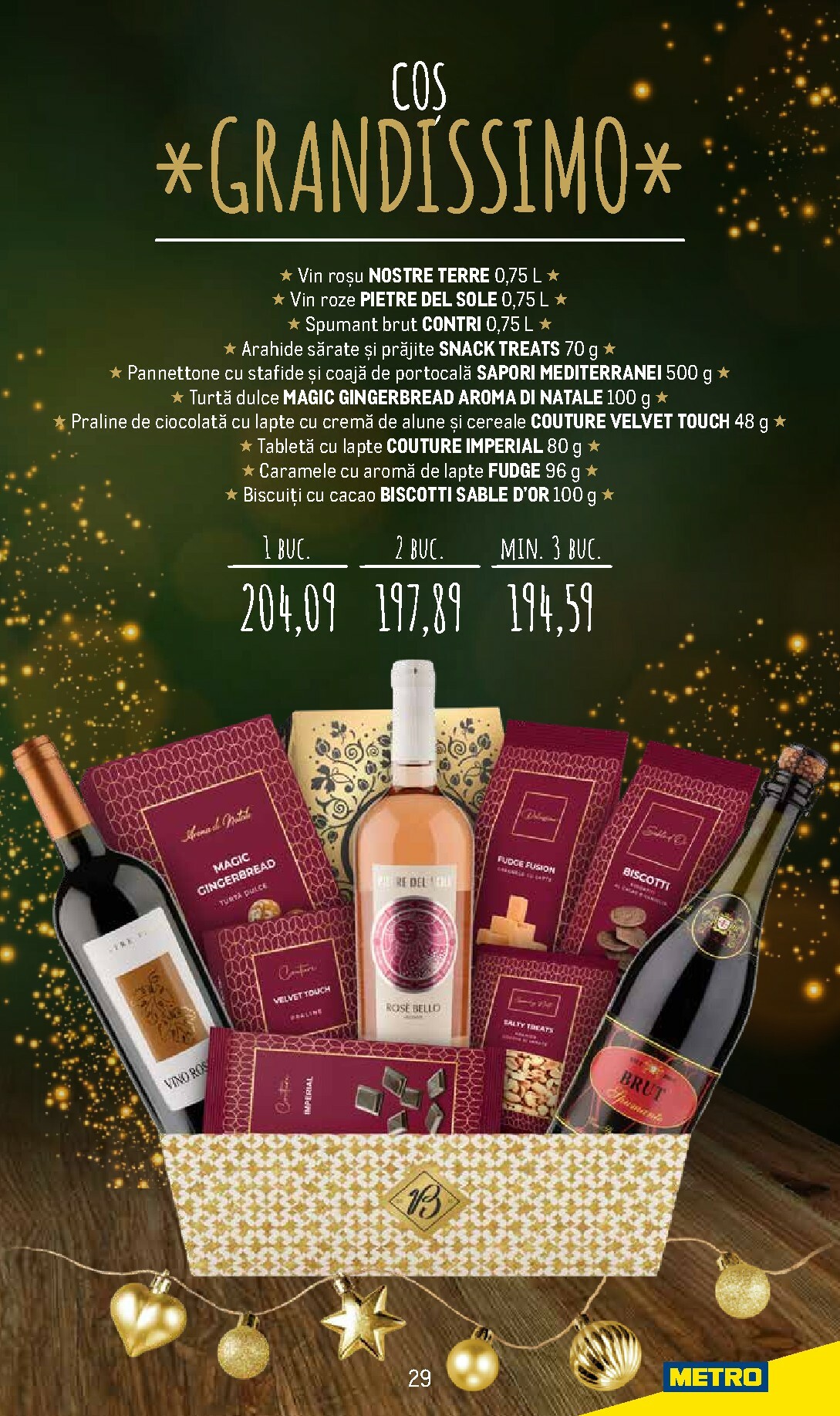 metro - Catalog Metro - Coșuri cadou pentru Crăciun online – oferte valabile din 24.11. - page: 29