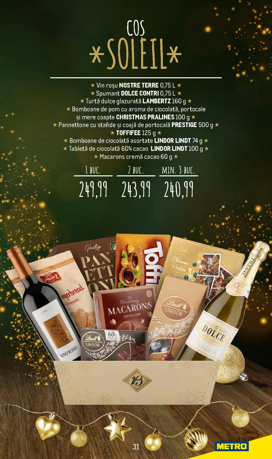 metro - Catalog Metro - Coșuri cadou pentru Crăciun online – oferte valabile din 24.11. - page: 31