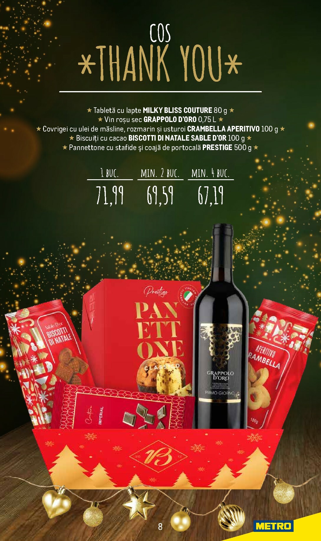 metro - Catalog Metro - Coșuri cadou pentru Crăciun online – oferte valabile din 24.11. - page: 8