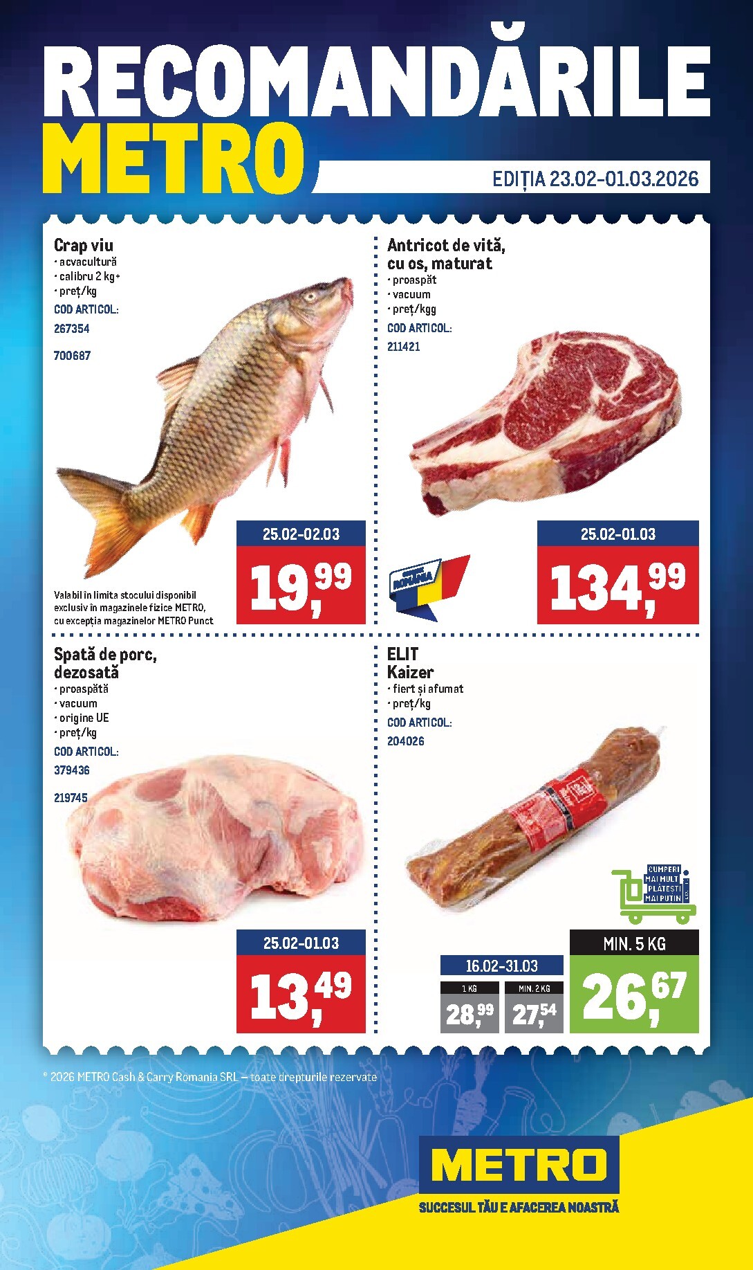 metro - Catalog Metro - Recomandările online – oferte valabile din 23.02.2026 - page: 1